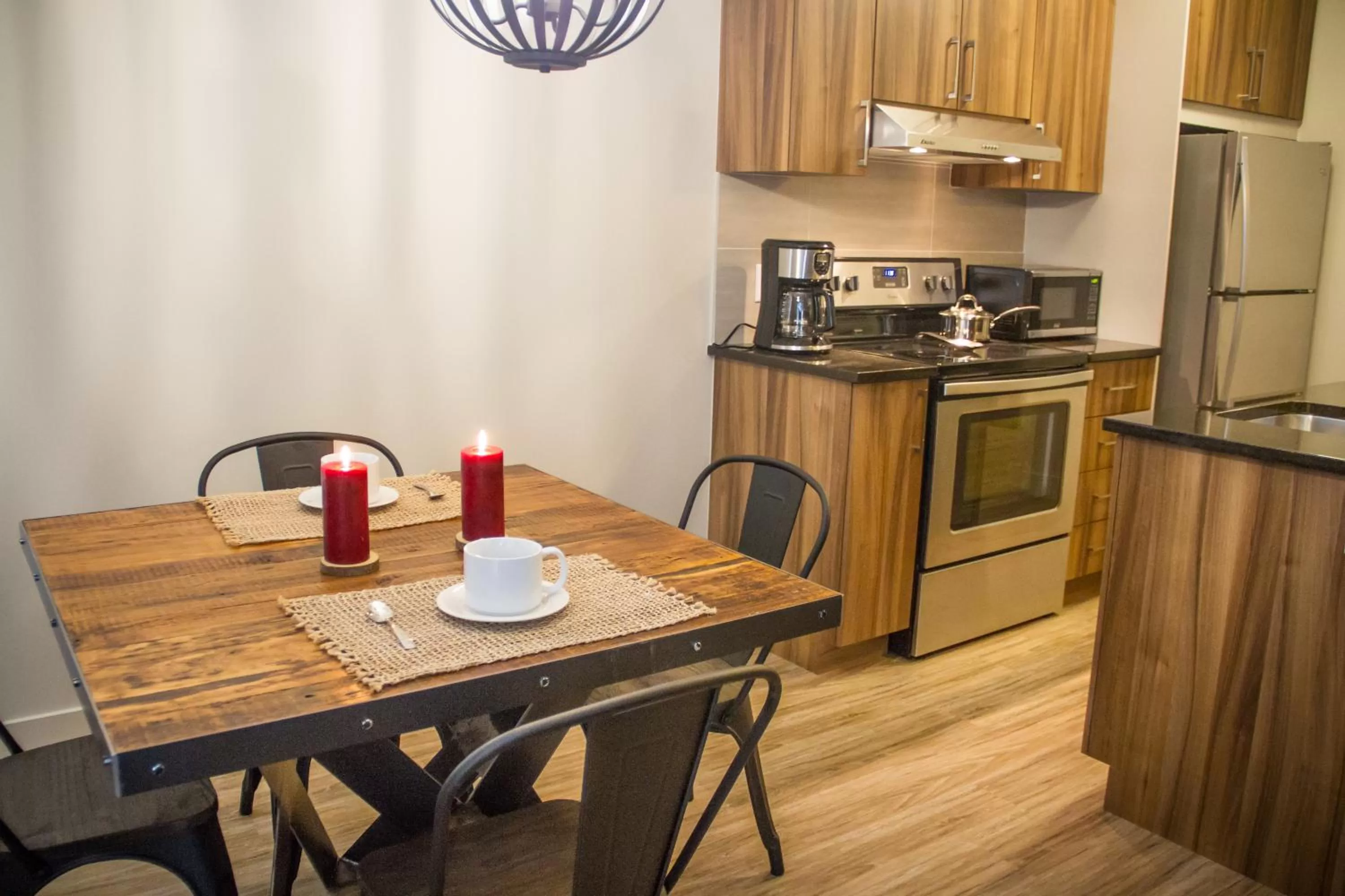 Kitchen or kitchenette in Le Viking Resort