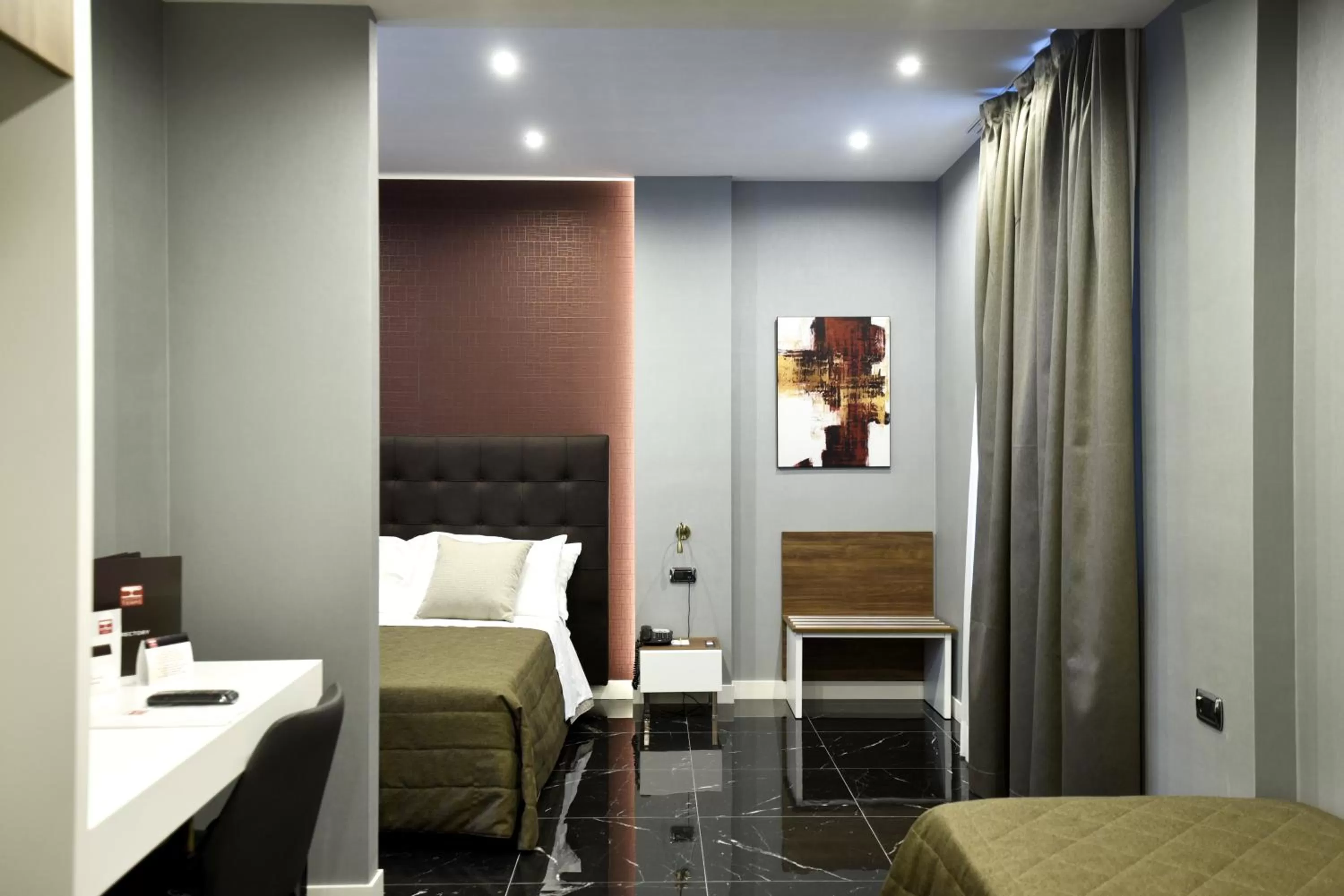 Decorative detail, Bed in Magri's Hotel