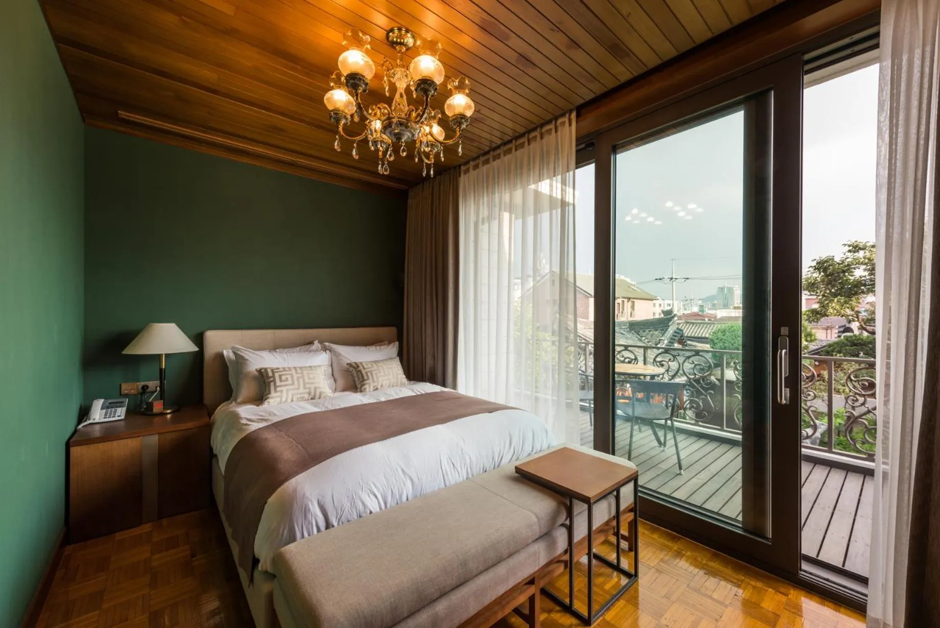 Bed in Bonum 1957 Hanok and Boutique