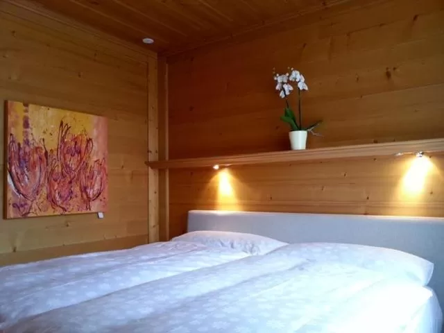 Photo of the whole room, Bed in Sonnegg Hotel