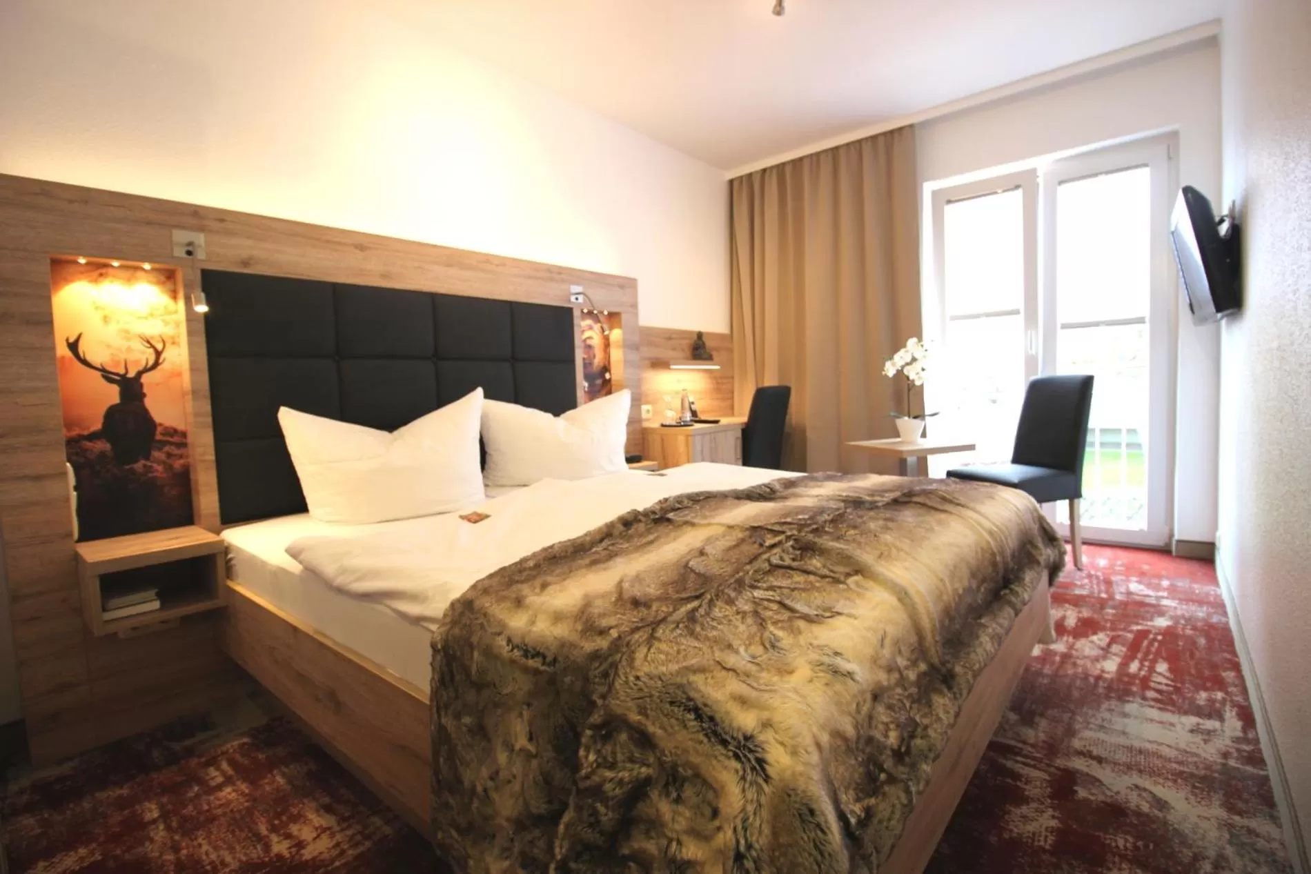 Photo of the whole room, Bed in Wellness & Ayurveda Hotel Am Eichenberg