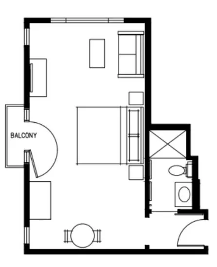Floor plan in The Setting Inn Willamette Valley