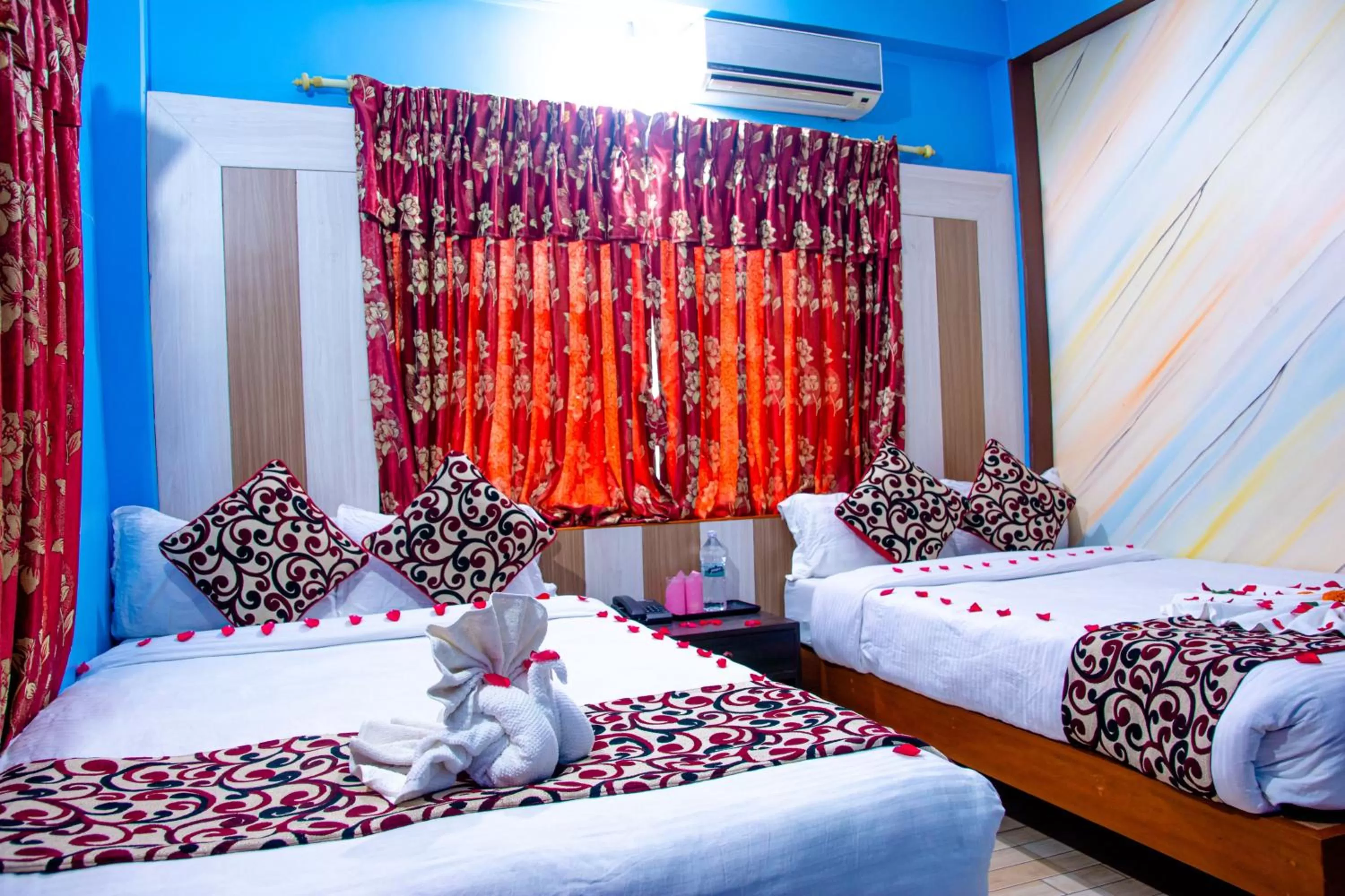 Bed in Hotel Middle Point Pvt Ltd