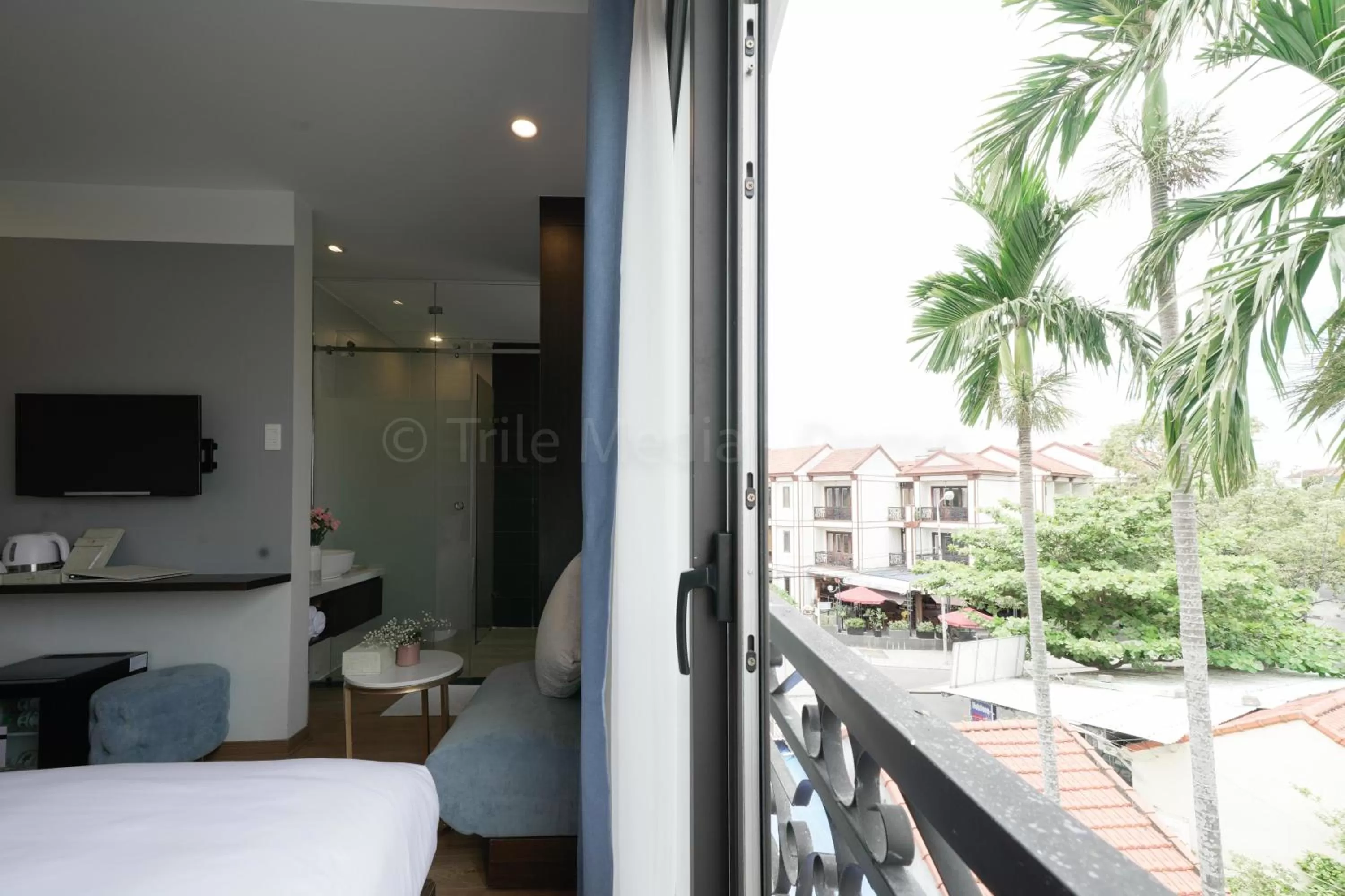 Balcony/Terrace, Bed in Lion King Hotel