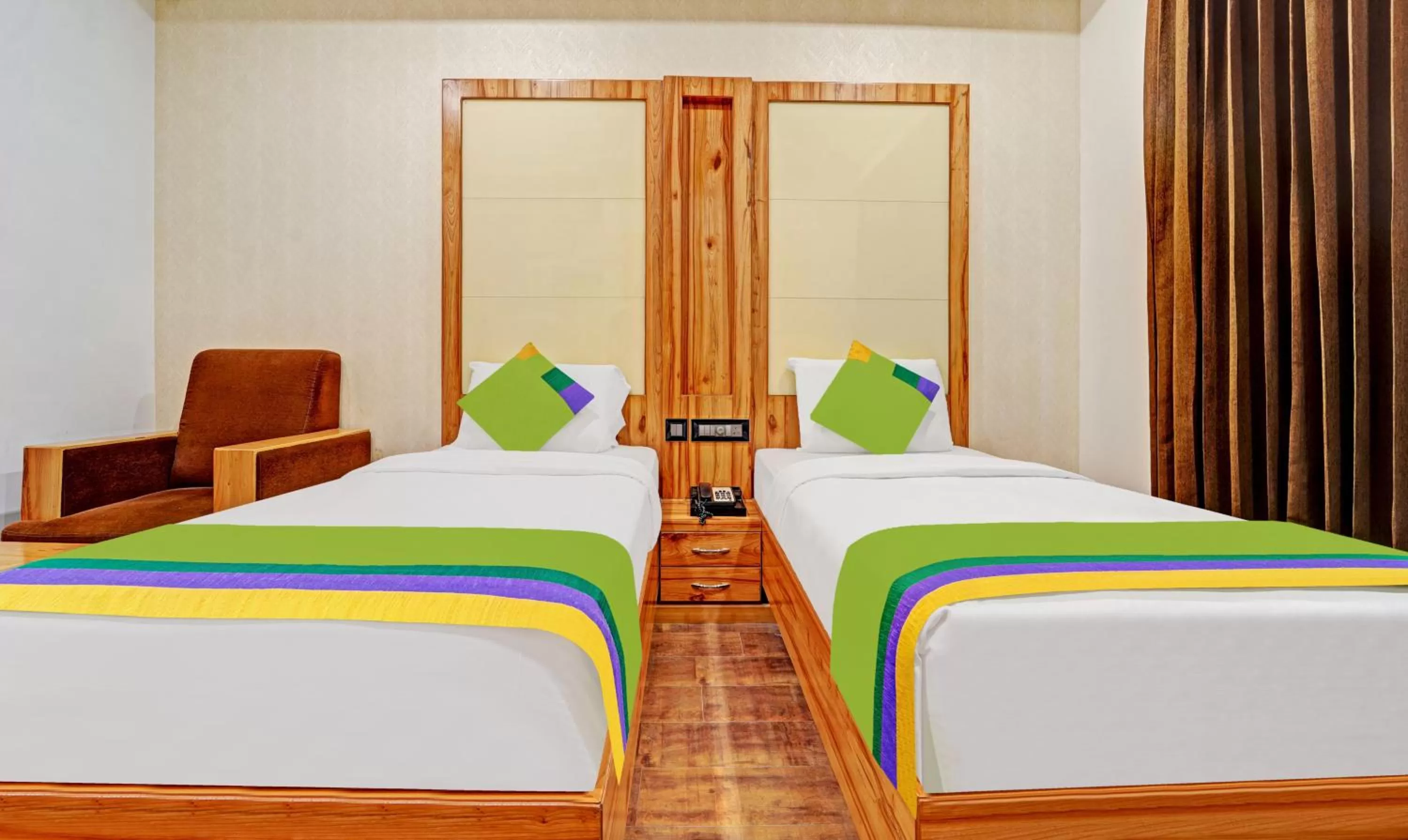 Bedroom, Bed in Treebo Vinayak Inn, 600 Mts From Coimbatore Railway Station