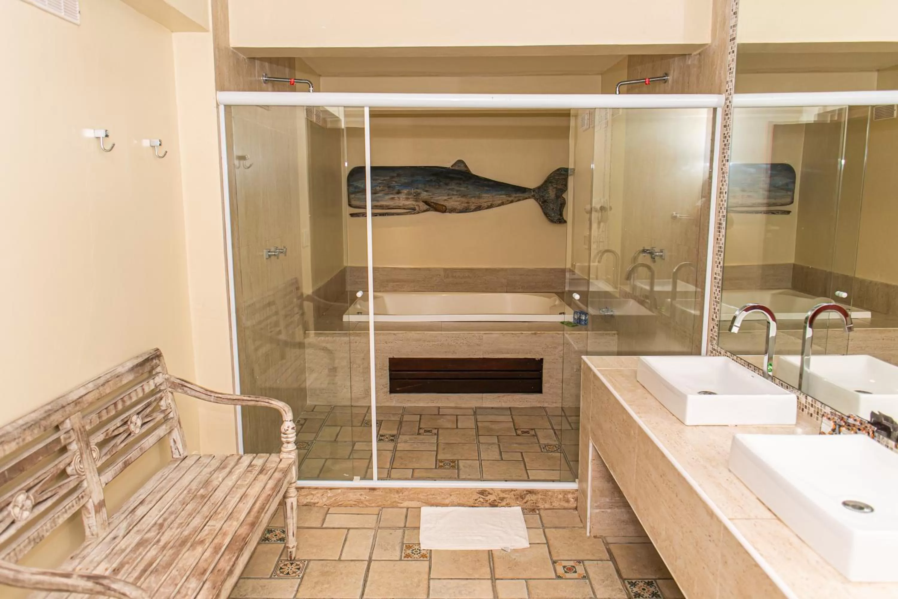 Shower in Pousada La Dolce Vita