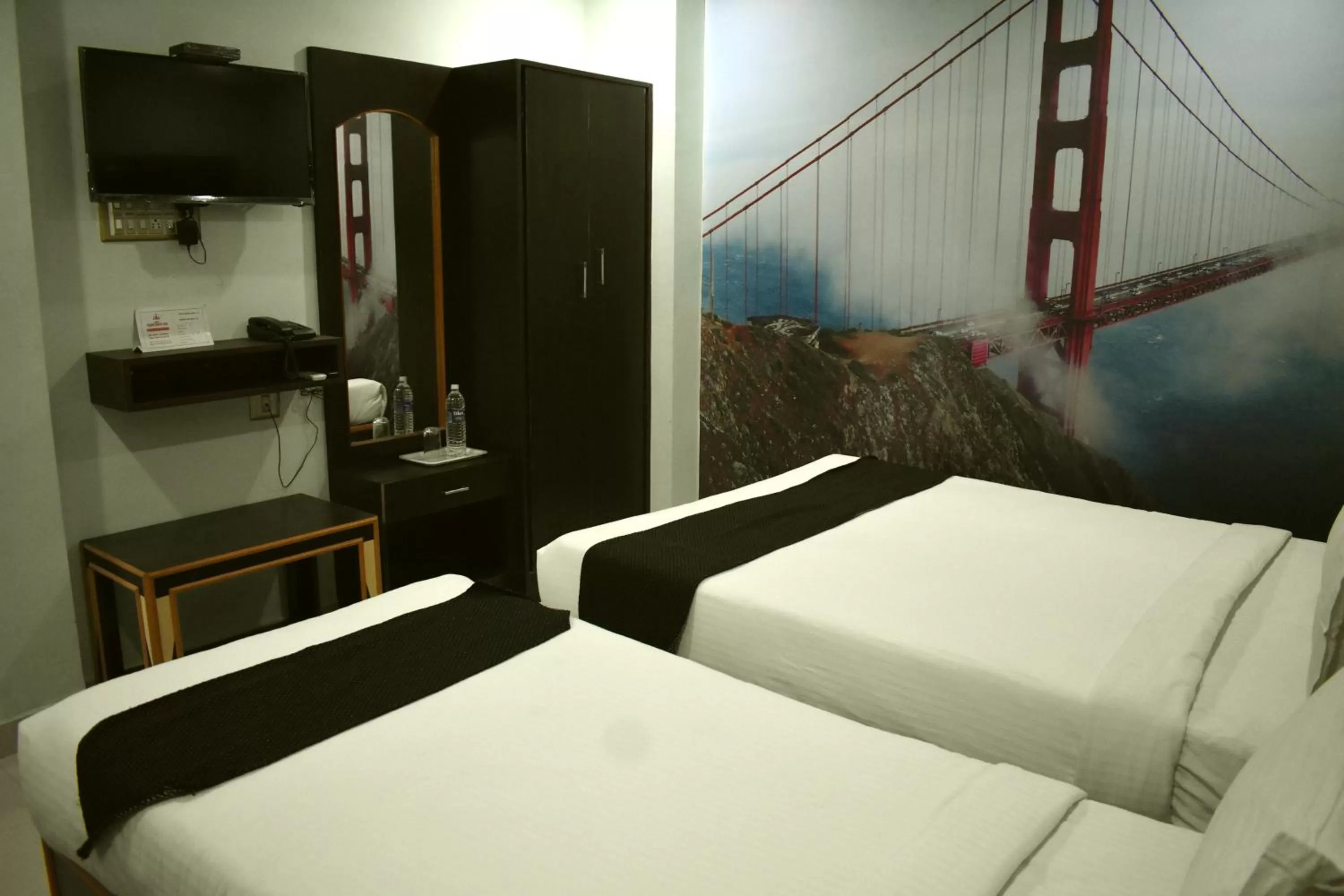 Bed in Hotel Apple Park Inn