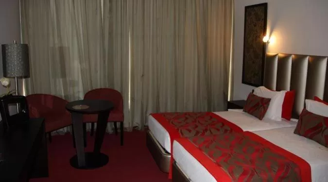 Bed in Hotel Dighton