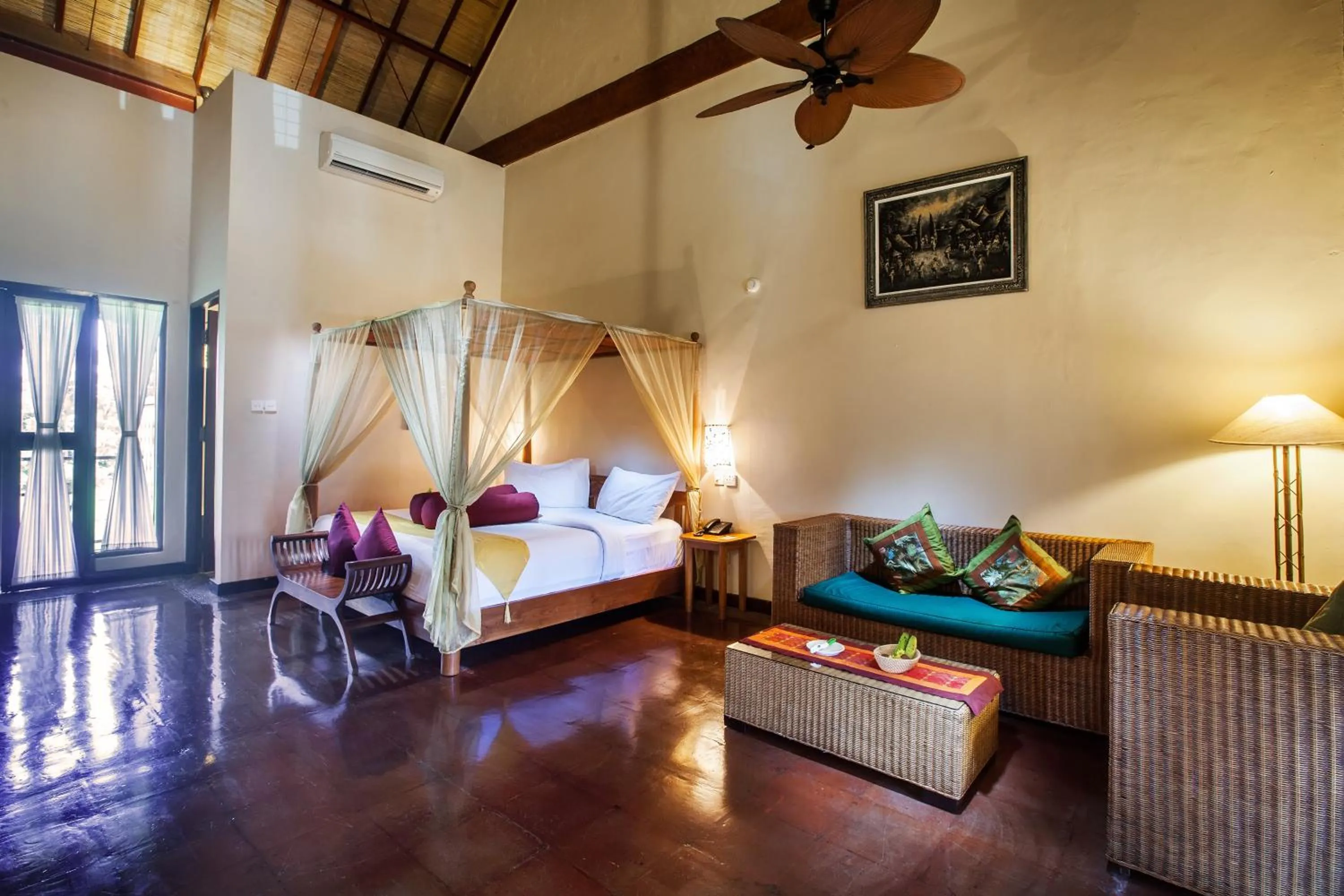 Bed in Junjungan Ubud Hotel and Spa