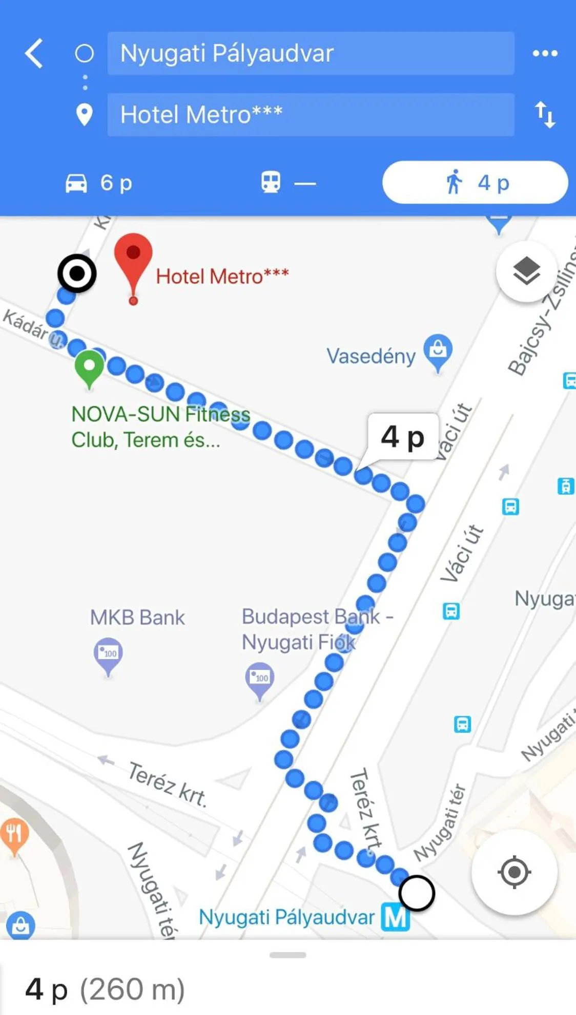 Off site in Hotel Metro