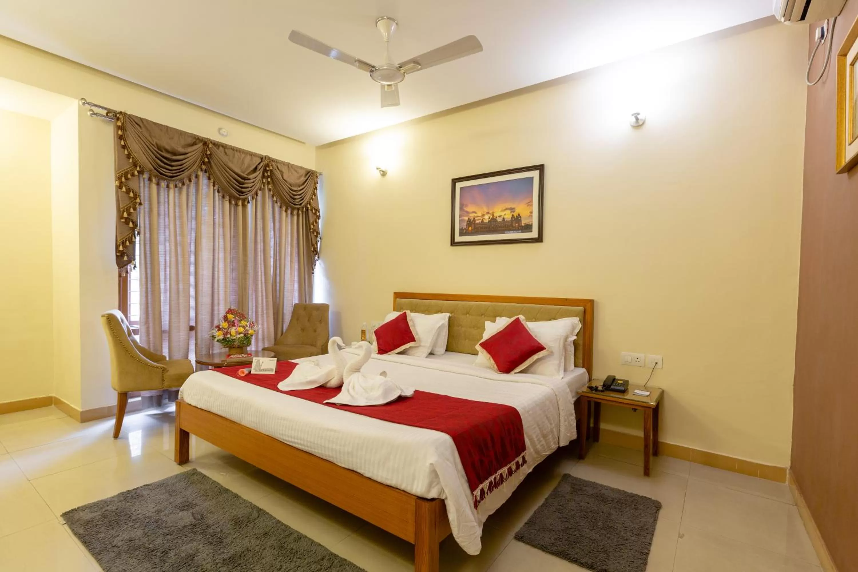 Bed in KSTDC Hotel Mayura Hoysala, Mysore