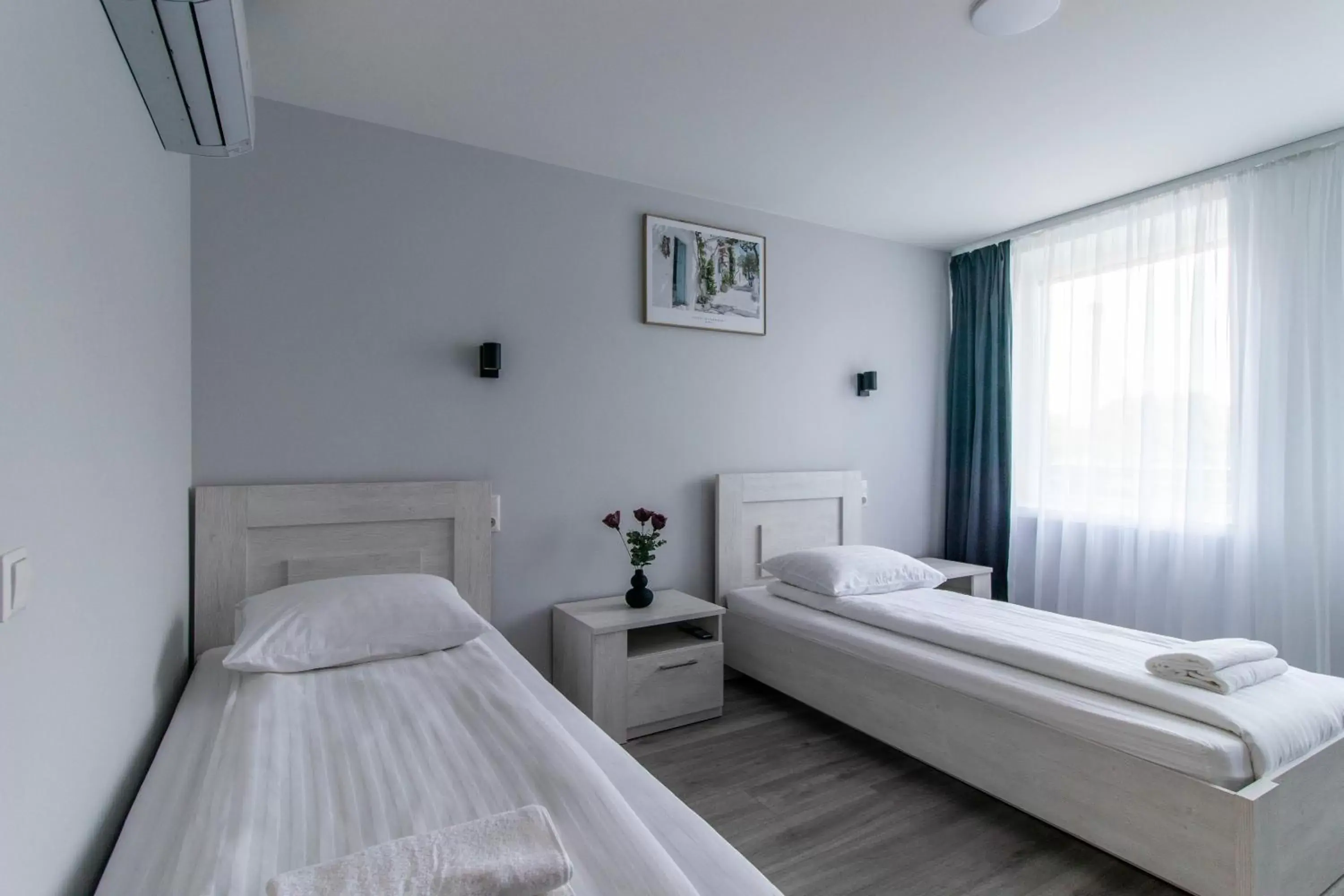 Twin Room with Shower in Dzukija Hotel Twin Room with Shower in Dzukija Hotel