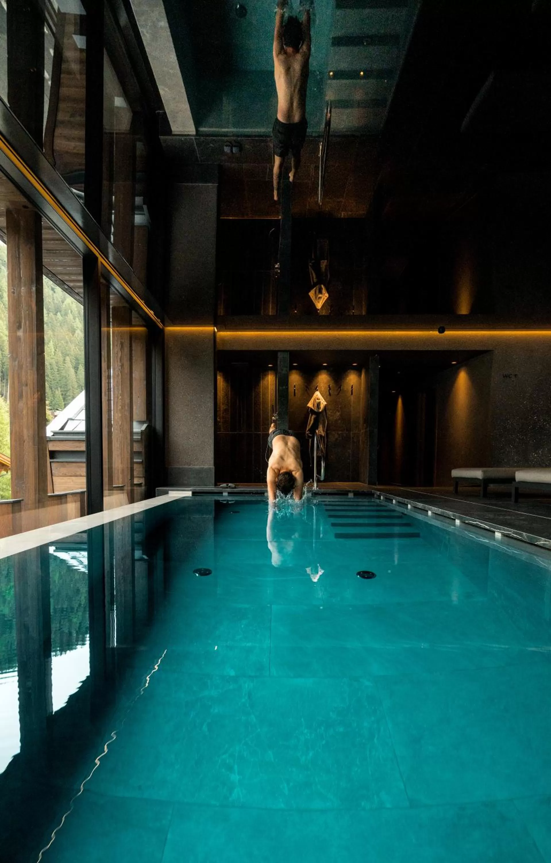 Pool view in Linder Cycling Hotel