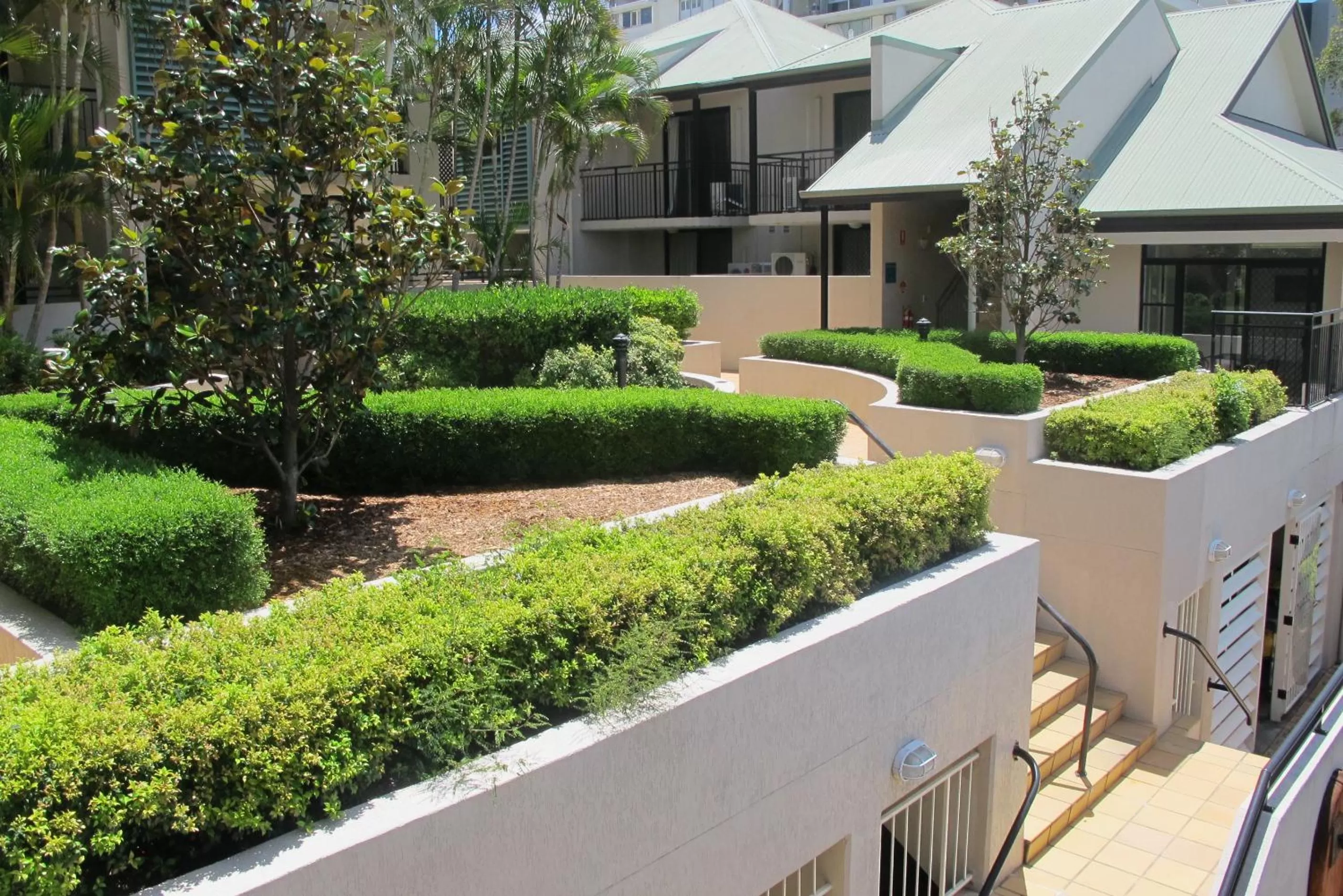 Garden view in Spring Hill Mews Apartments