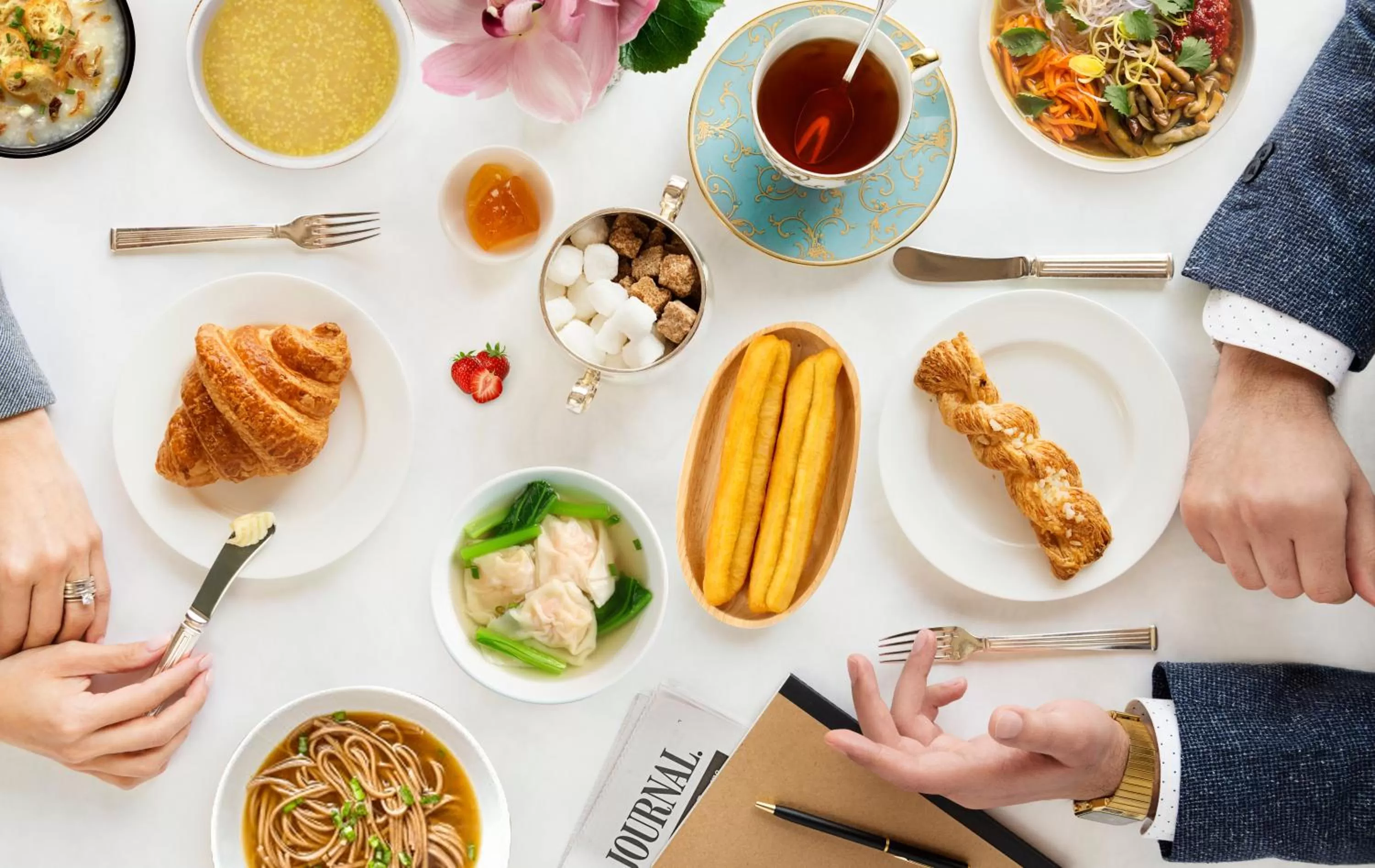 Buffet breakfast in Pudong Shangri-La, Shanghai