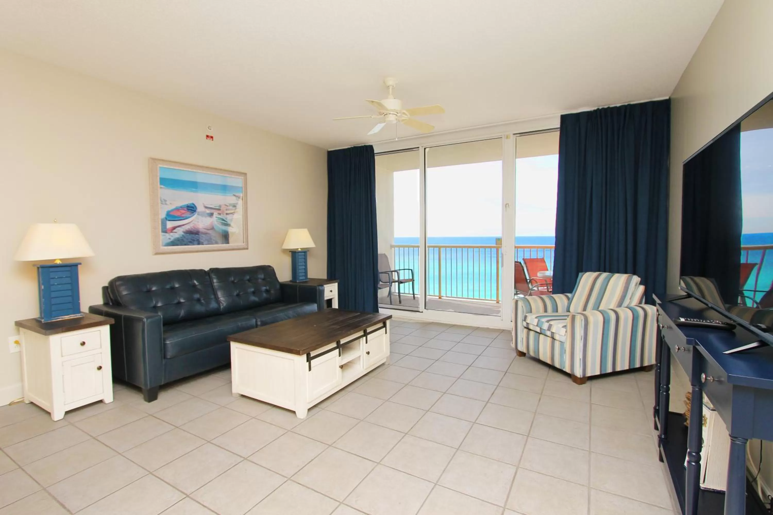 Living room, Seating Area in Majestic Beach Resort, Panama City Beach, Fl