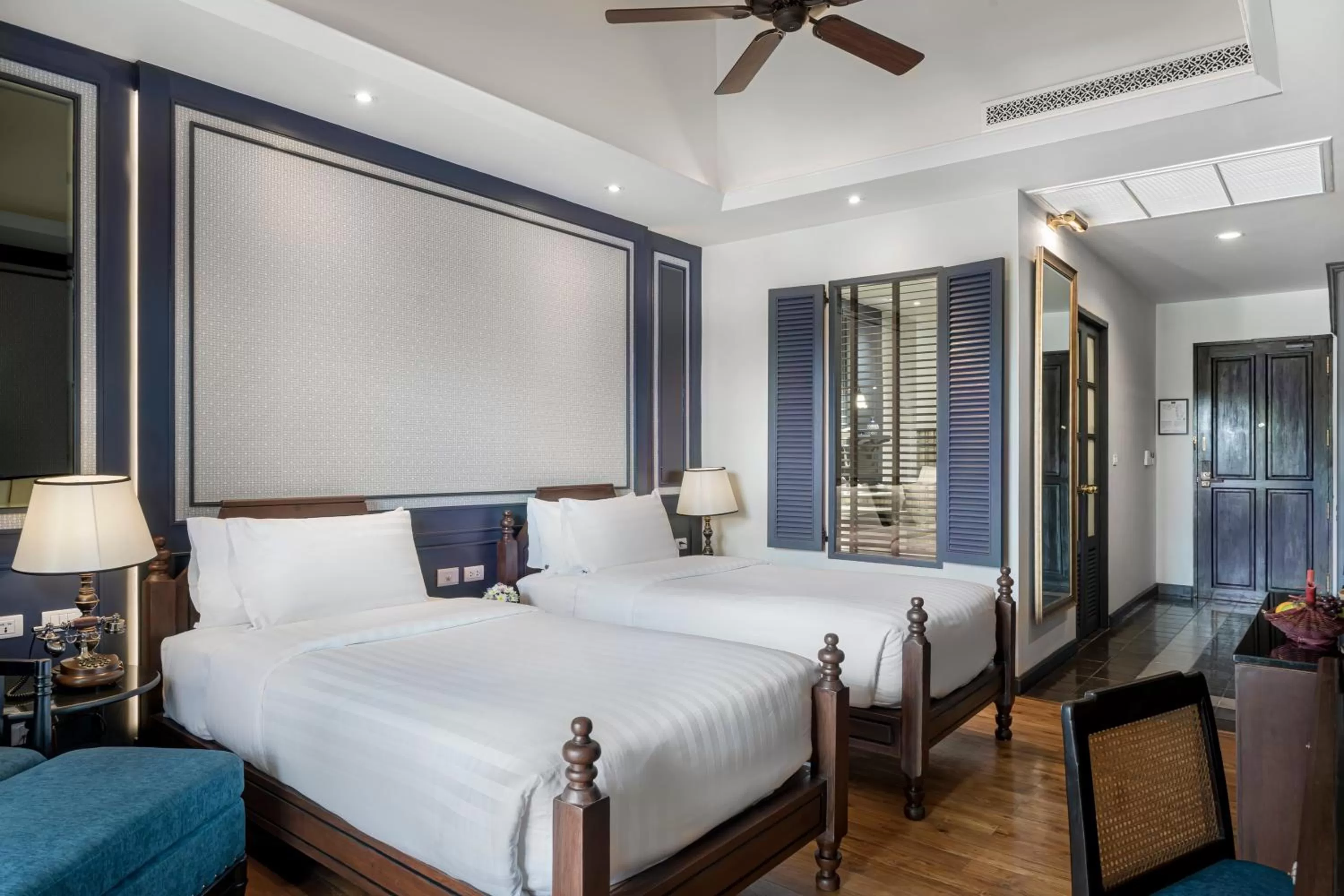 Bed in Buri Sriping Riverside Resort & Spa