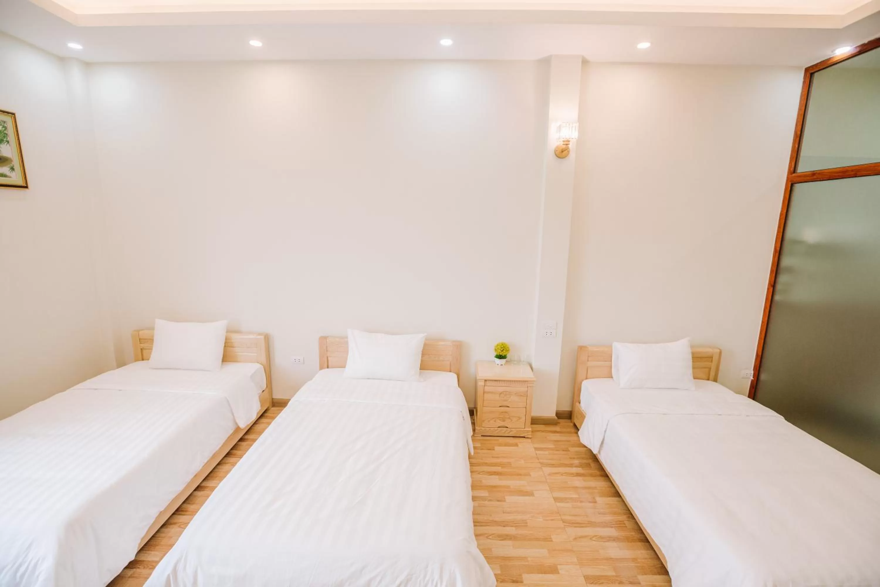 Bed in La Teisu Airport Hotel