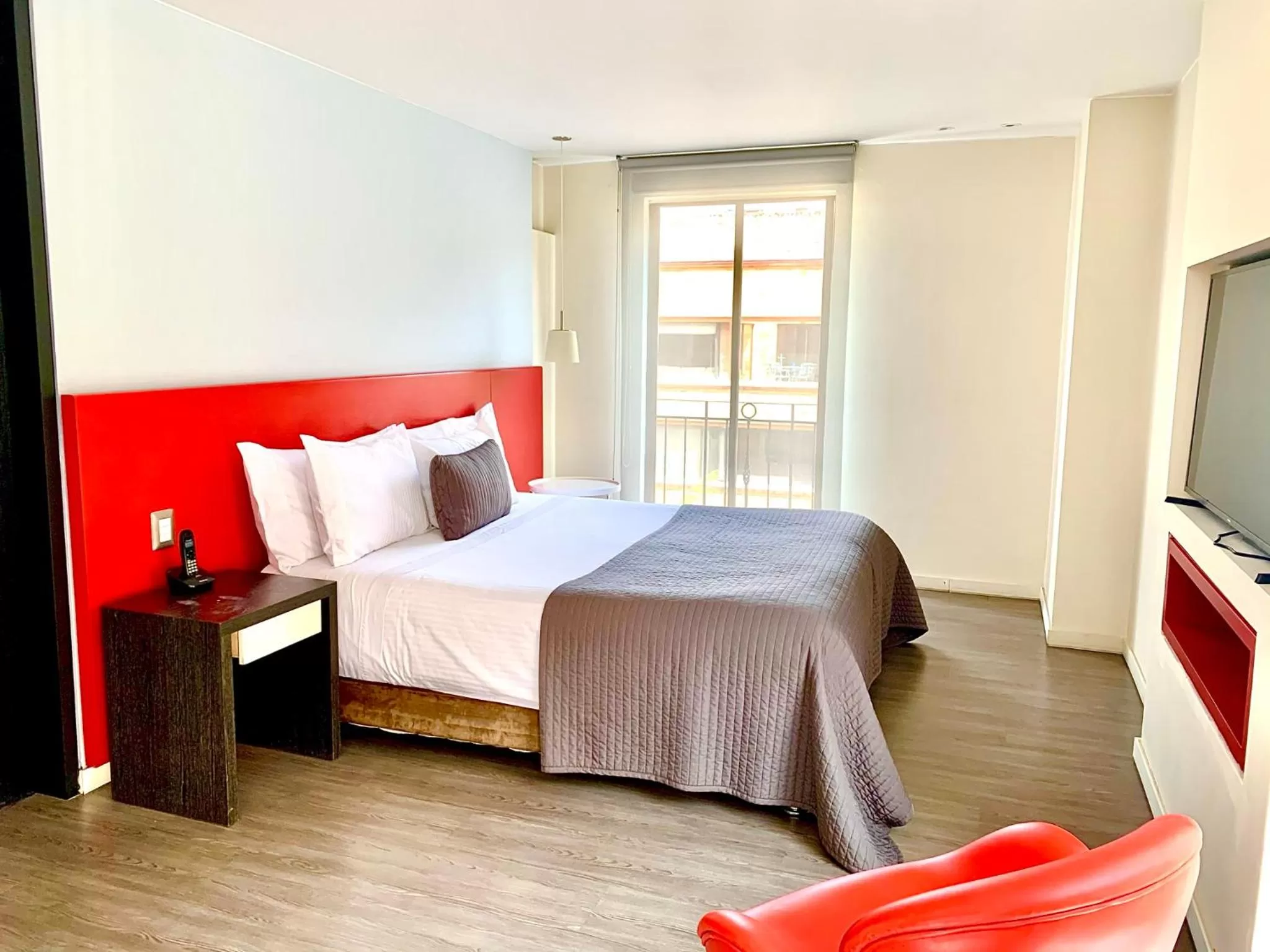 Bedroom, Bed in Central Apartamentos Bogotá