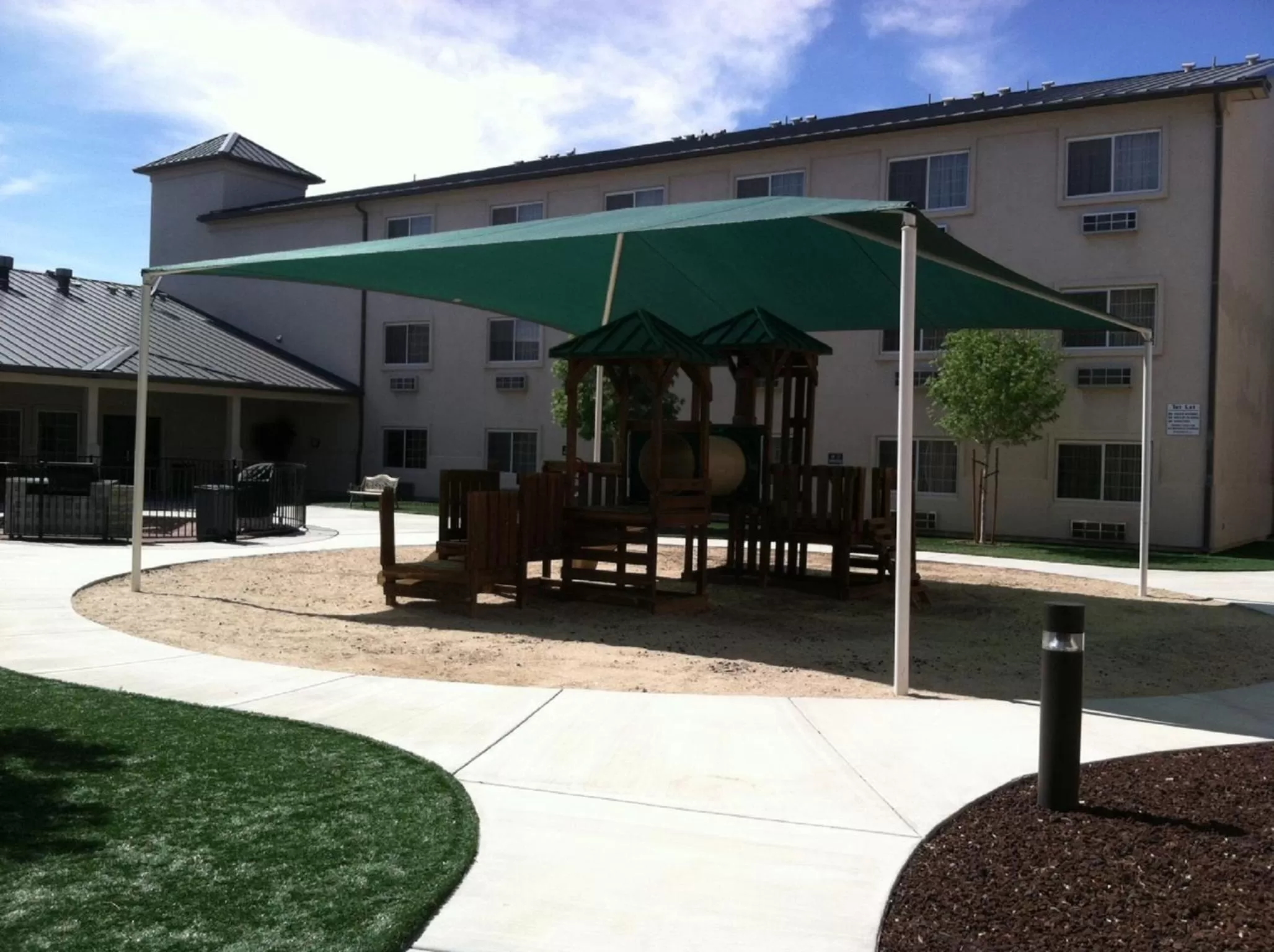 Children play ground in Landmark Inn Fort Irwin