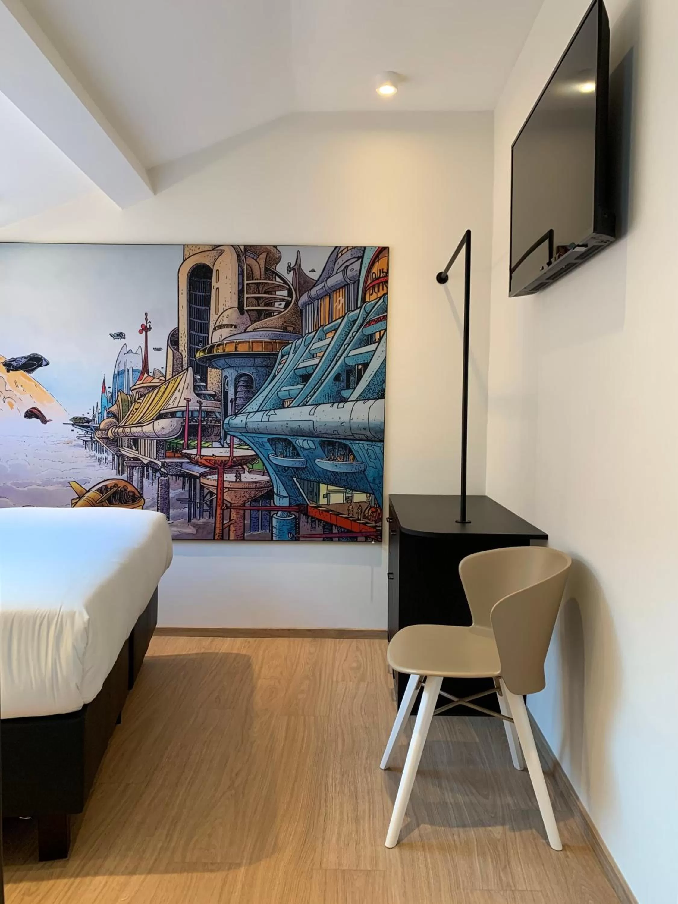 Bed in Comic Art Hotel