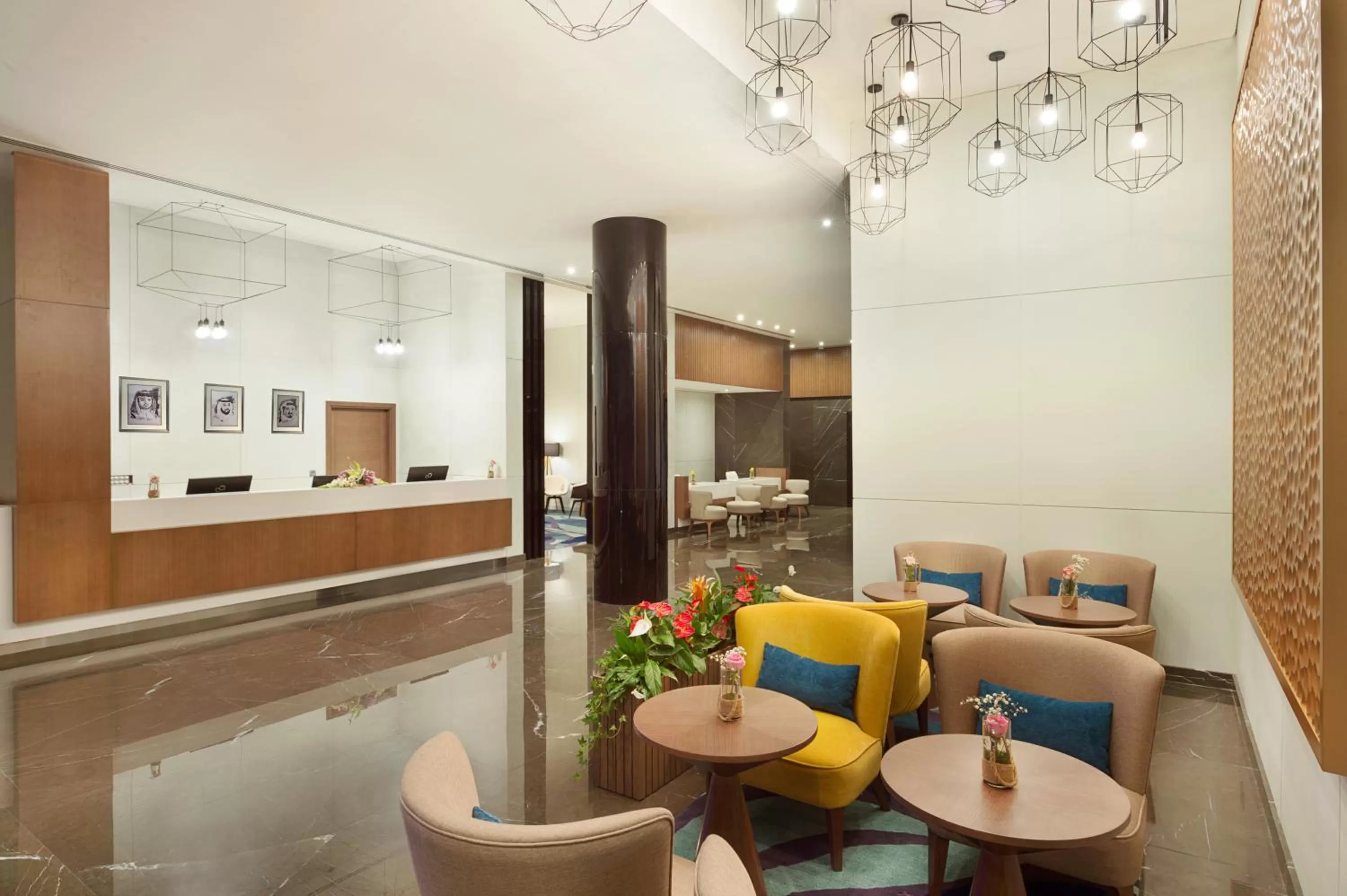 Lobby or reception in Wyndham Garden Ajman Corniche