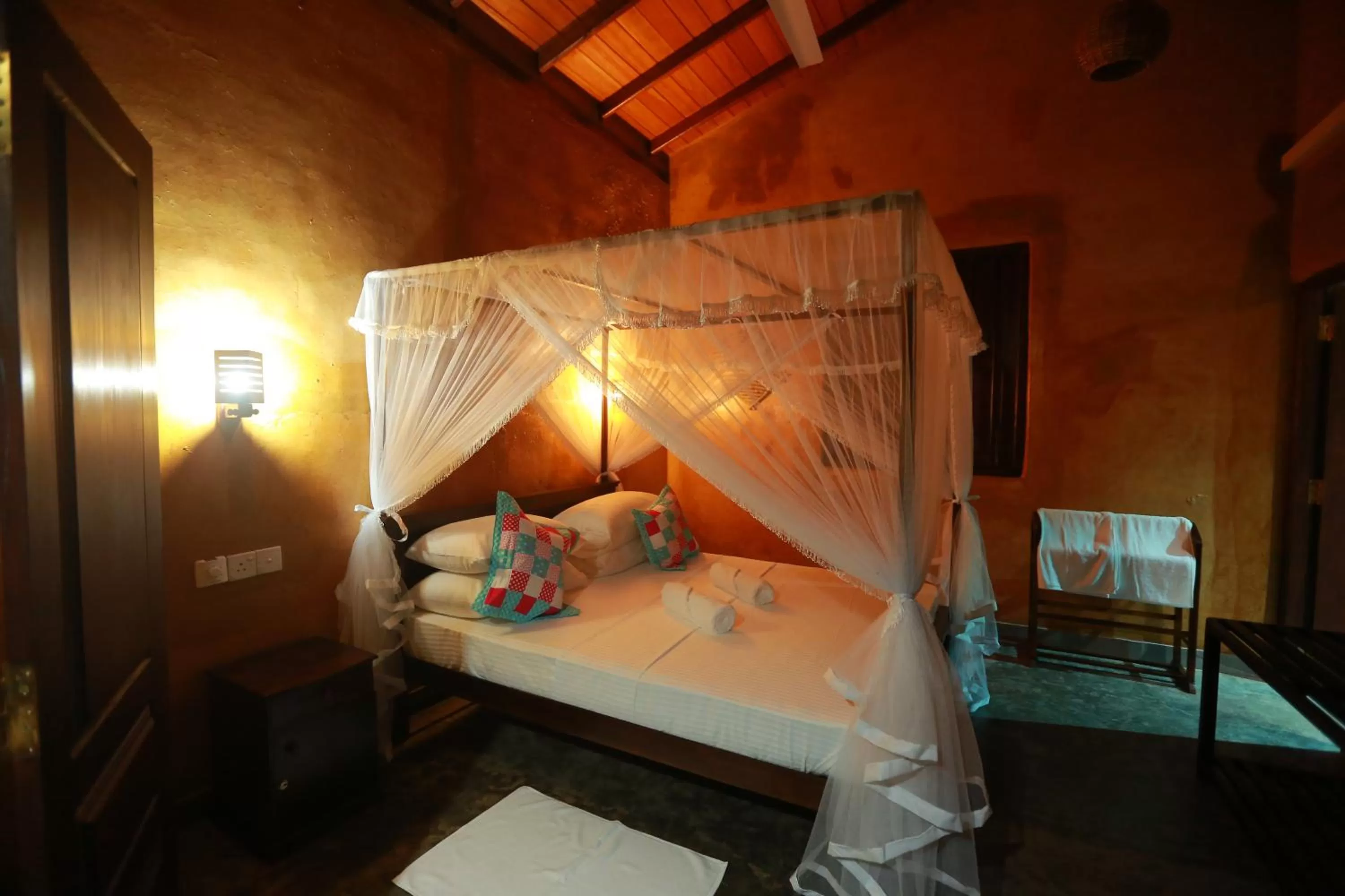 Bedroom, Bed in Limecabanas-srilanka