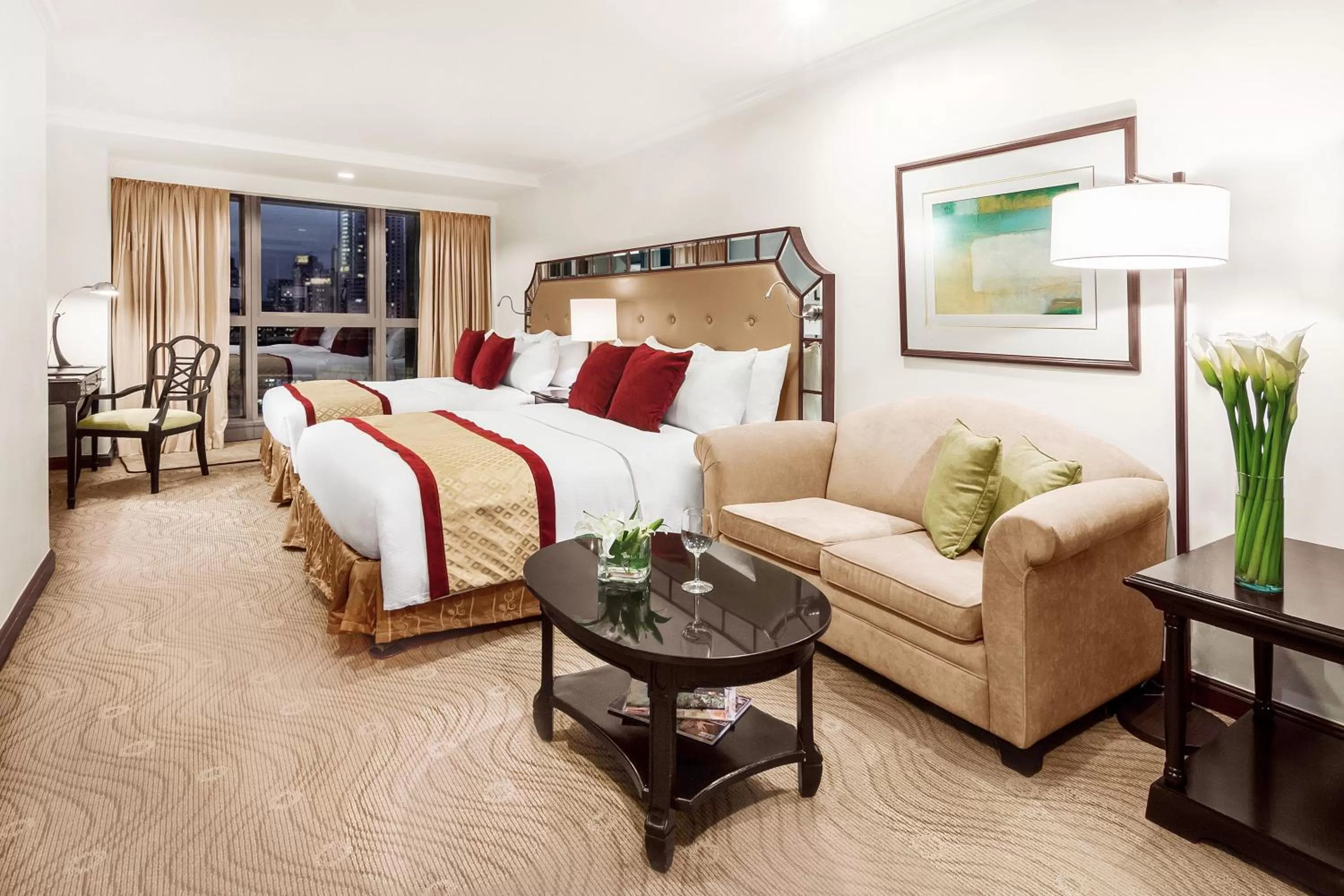 Photo of the whole room, Bed in Discovery Suites Manila, Philippines