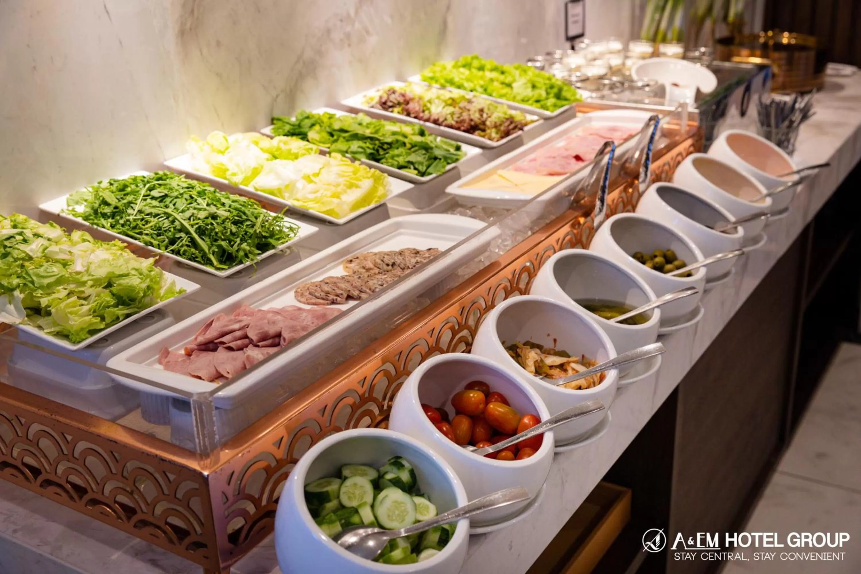 Buffet breakfast, Food in A&EM Saigon Hotel