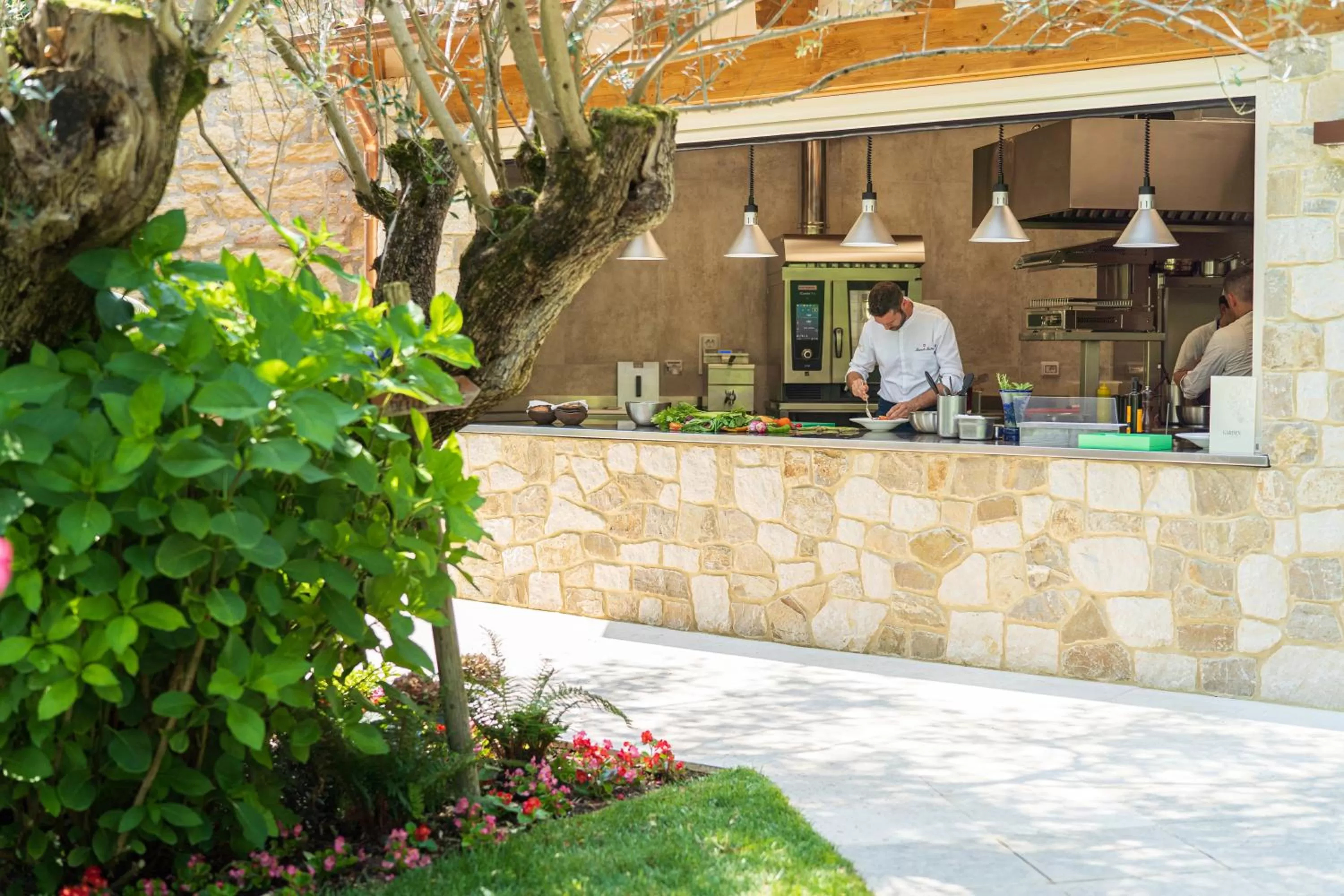 kitchen in Byblos Art Hotel Villa Amistà