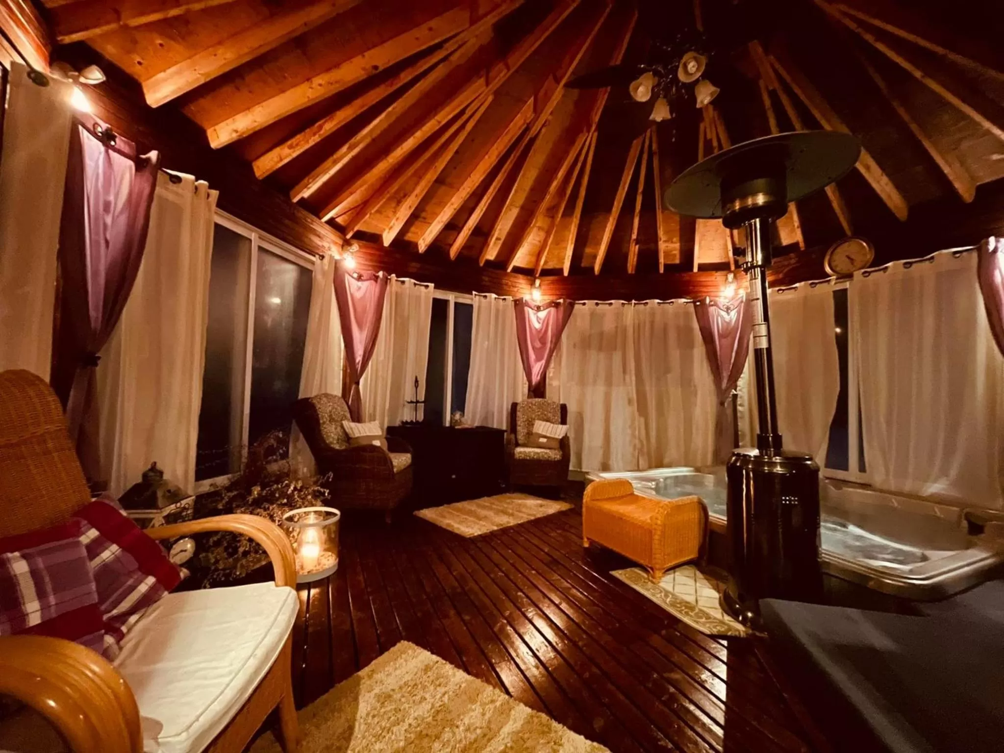 Hot Tub in Forest & Lake PEI Bed & Breakfast