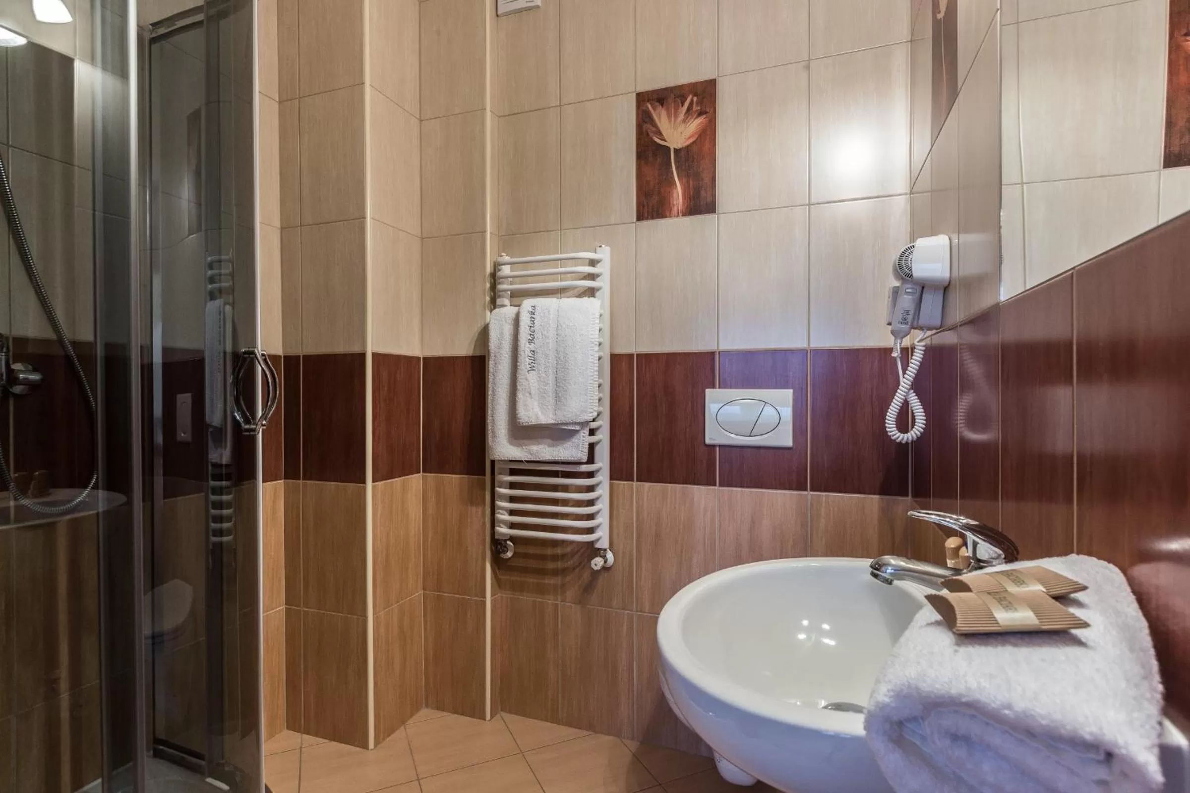 Bathroom in Willa Baciarka-basen, sauny i jacuzzi