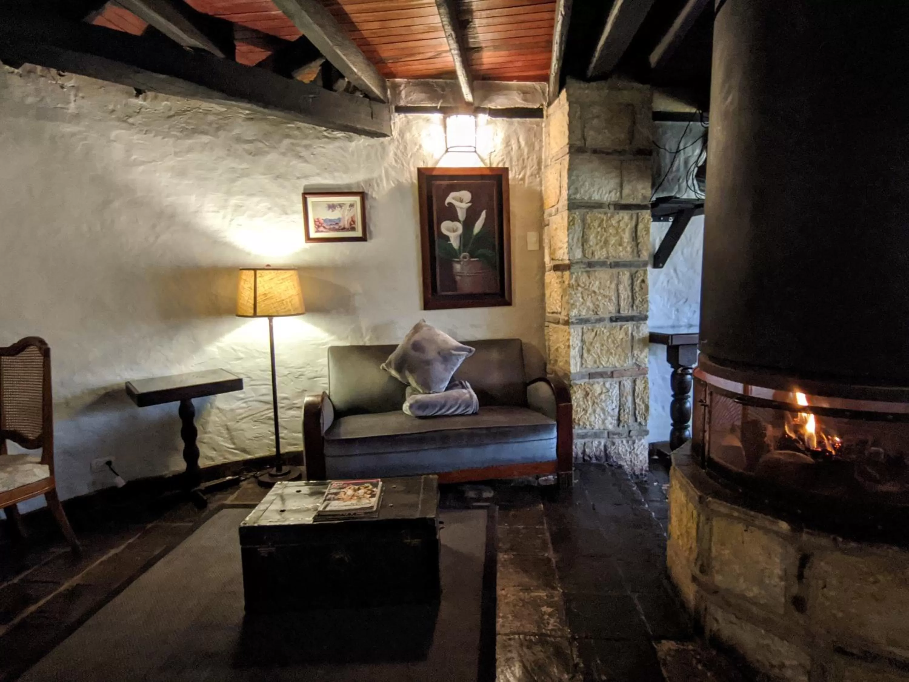 Living room in Posada Cafe La Huerta