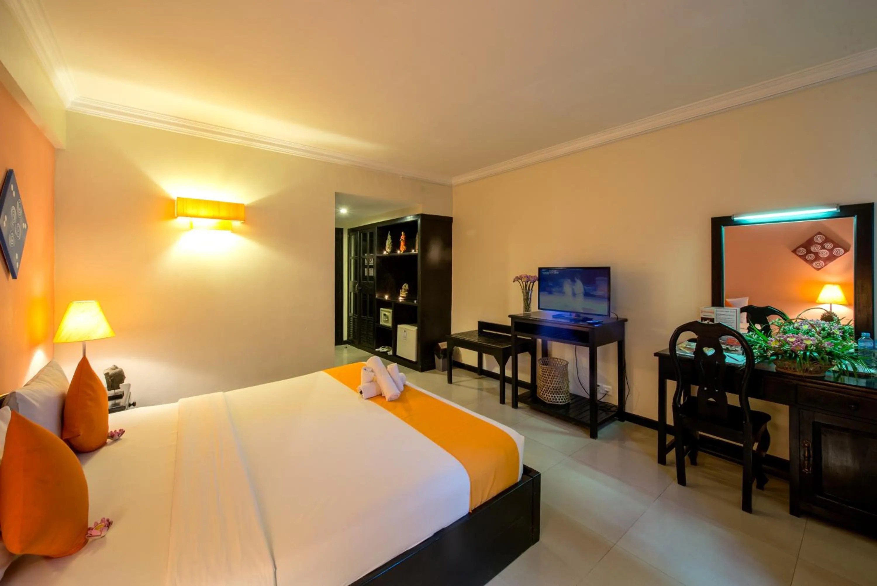 Photo of the whole room, Bed in Angkor Panoramic Boutique Hotel