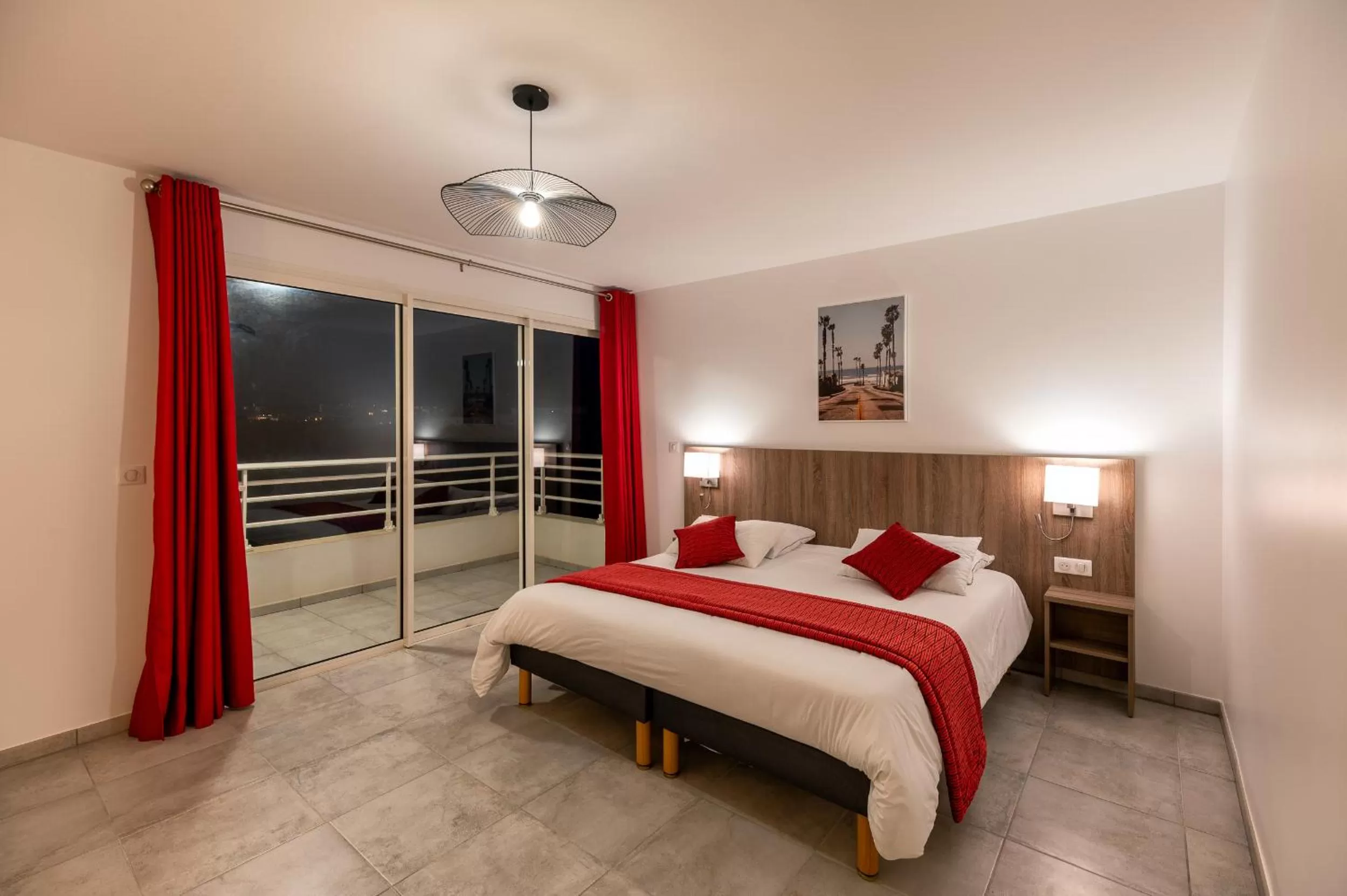 Bed in Résidence Hôtelière Poséidon Caraïbes