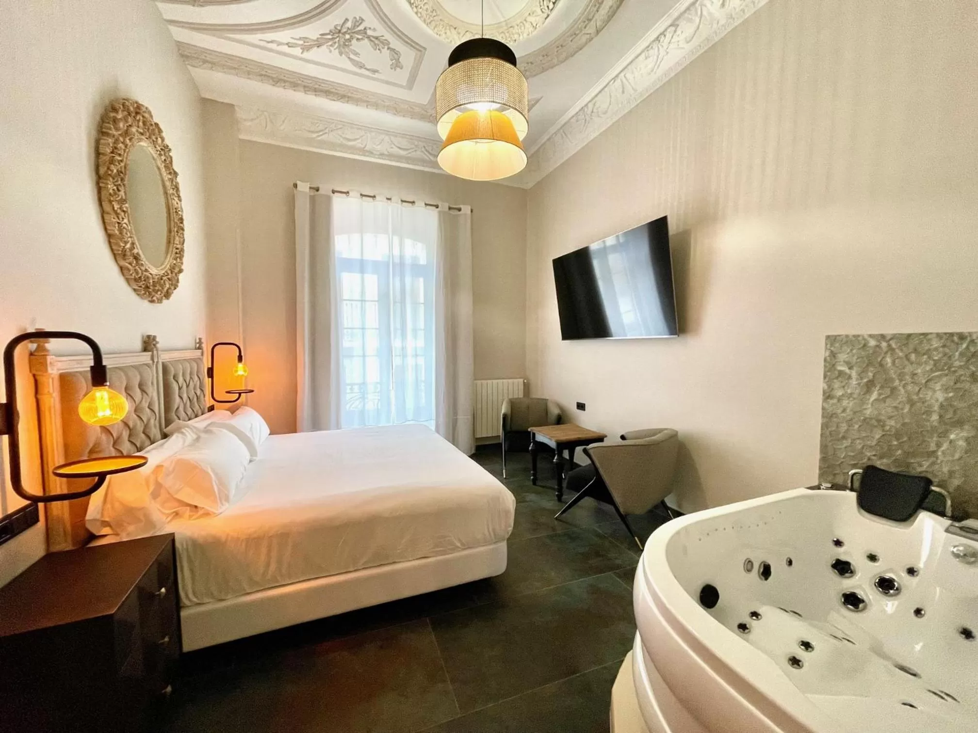 Bed in Akla Hotel Badajoz