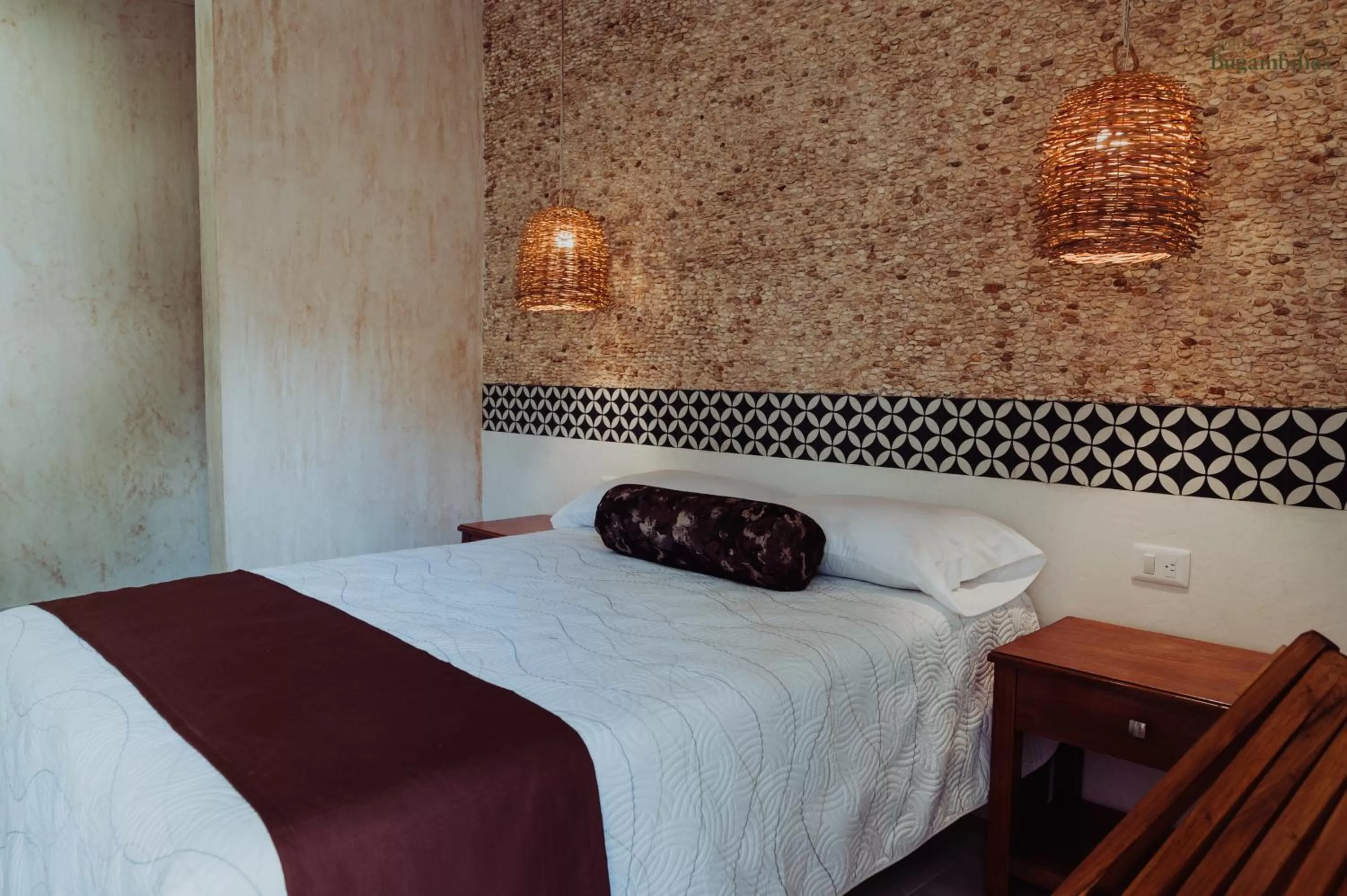 Bed in Hotel Boutique Bugambilias