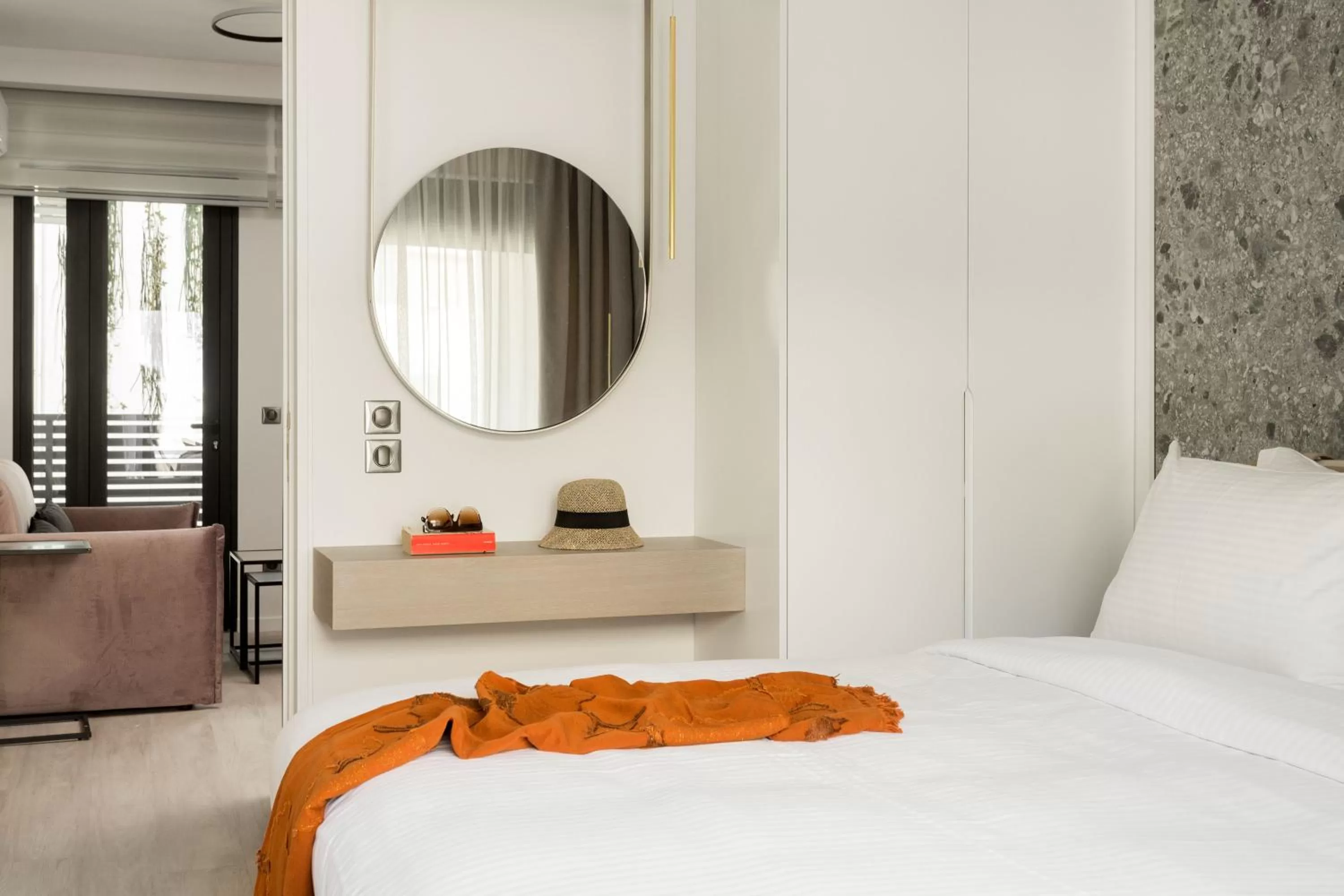 Bed in LUX&EASY Athens Downtown Apartments