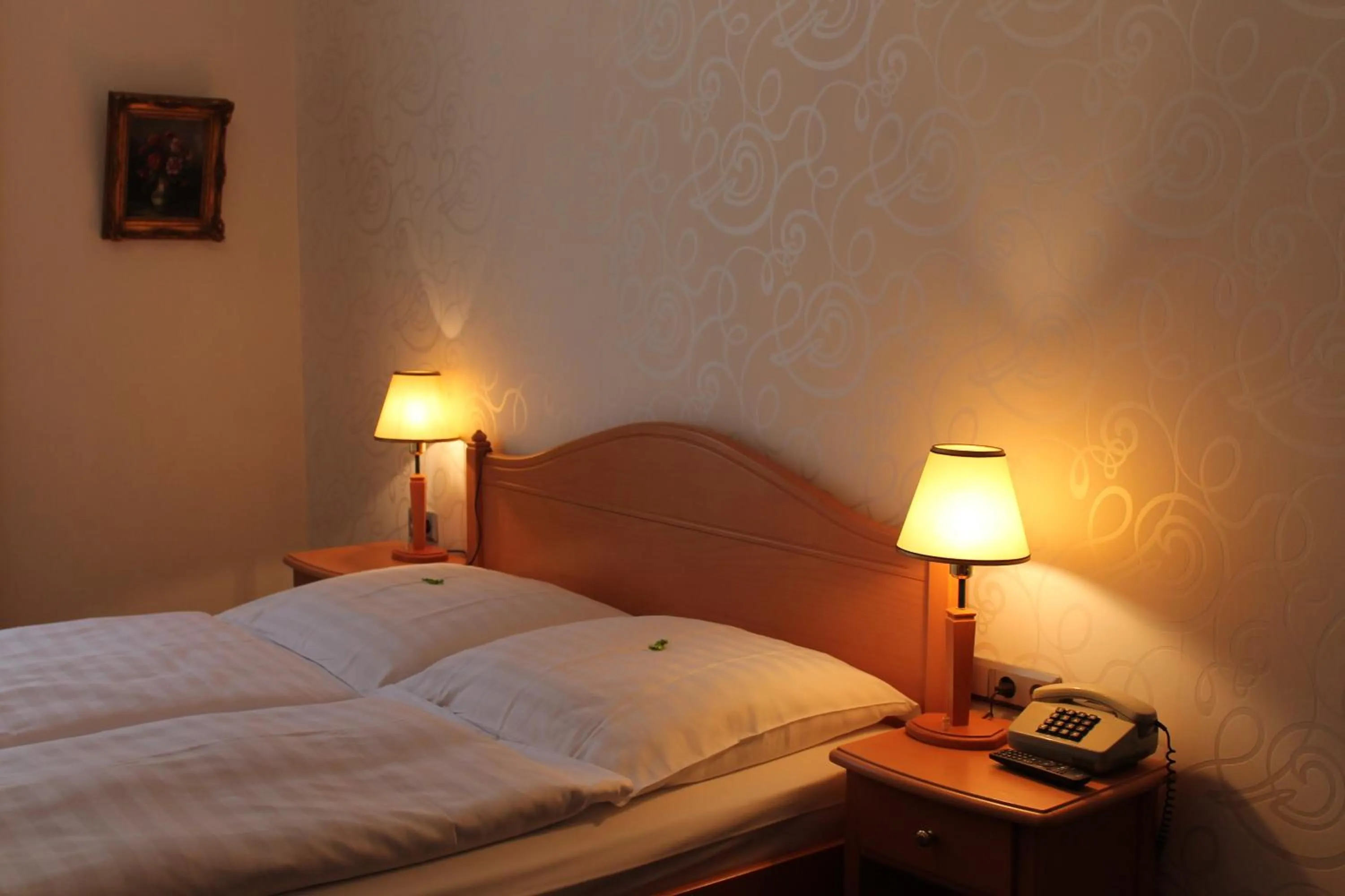 Bed in Hotel Weidenhof