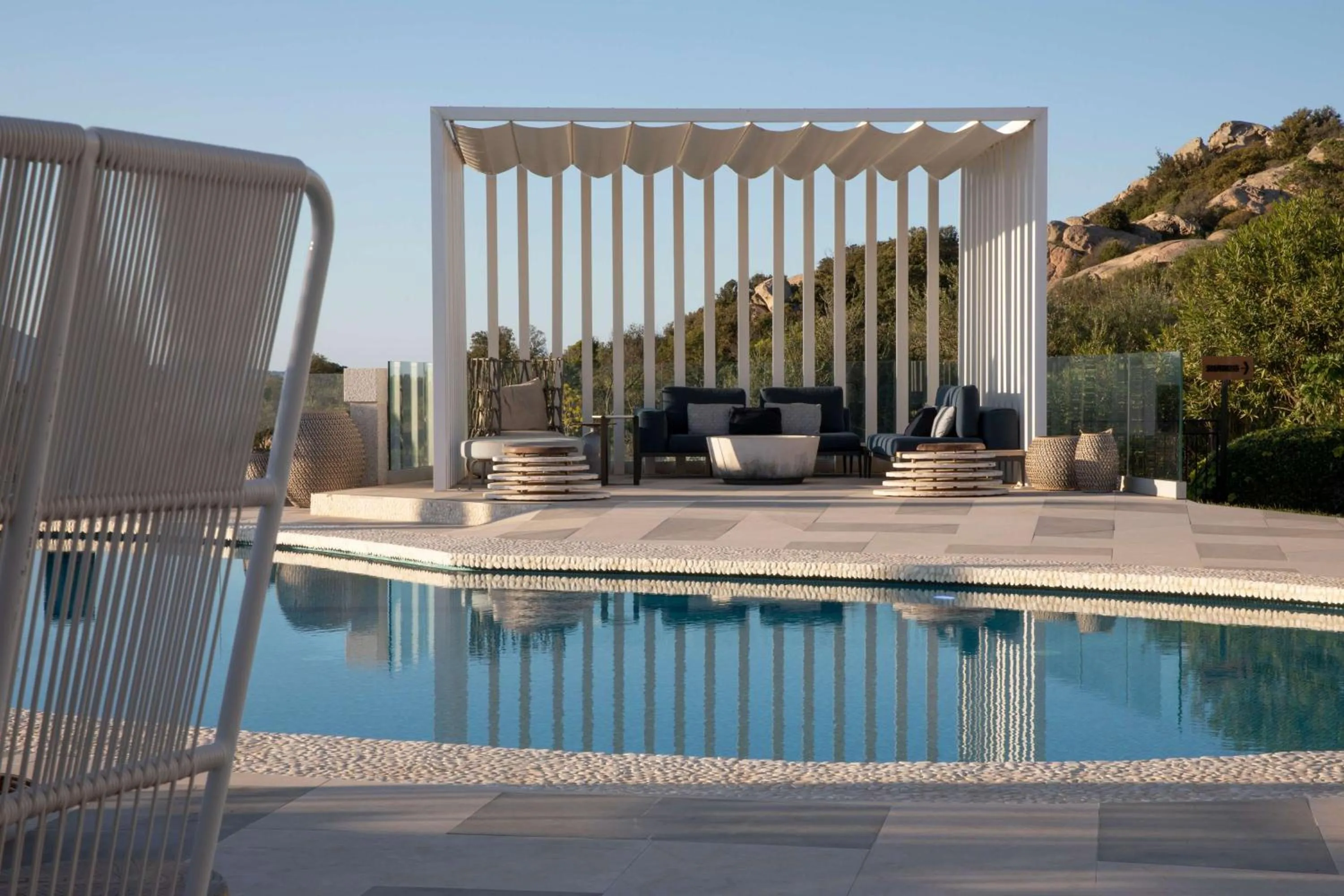 Pool view in Sulià House Porto Rotondo, Curio Collection by Hilton