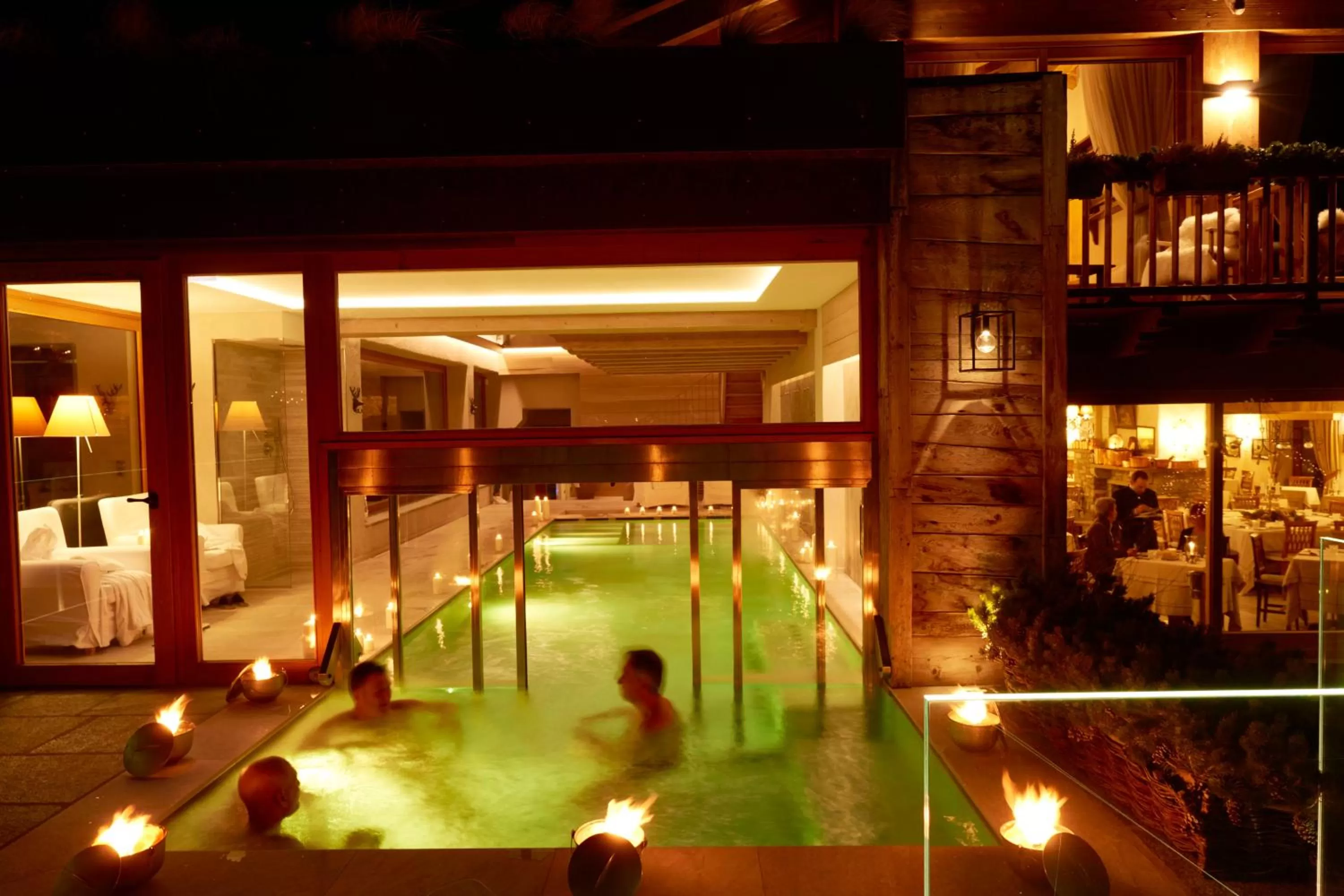 Hot Tub in Auberge de La Maison