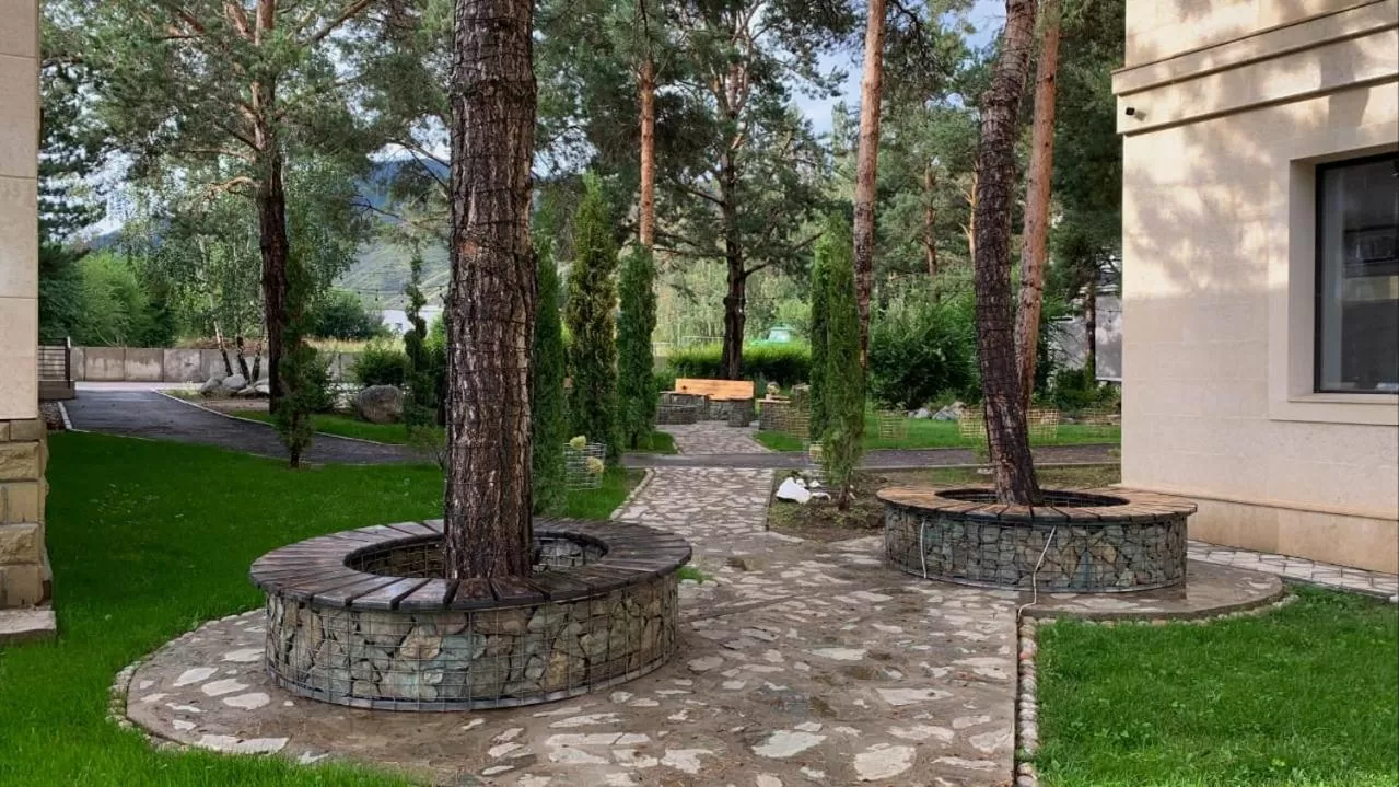 Garden in My hotel Karakol