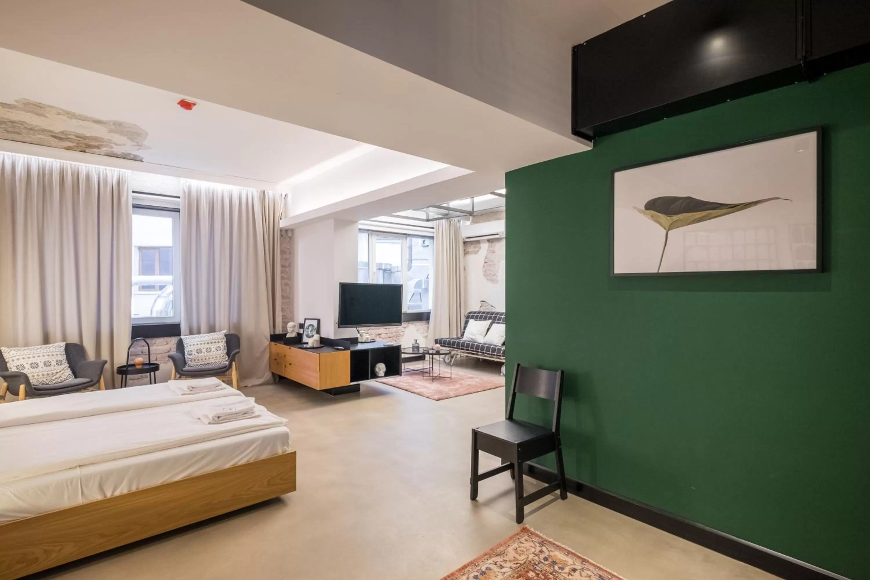 Bed in R34 Boutique Hotel