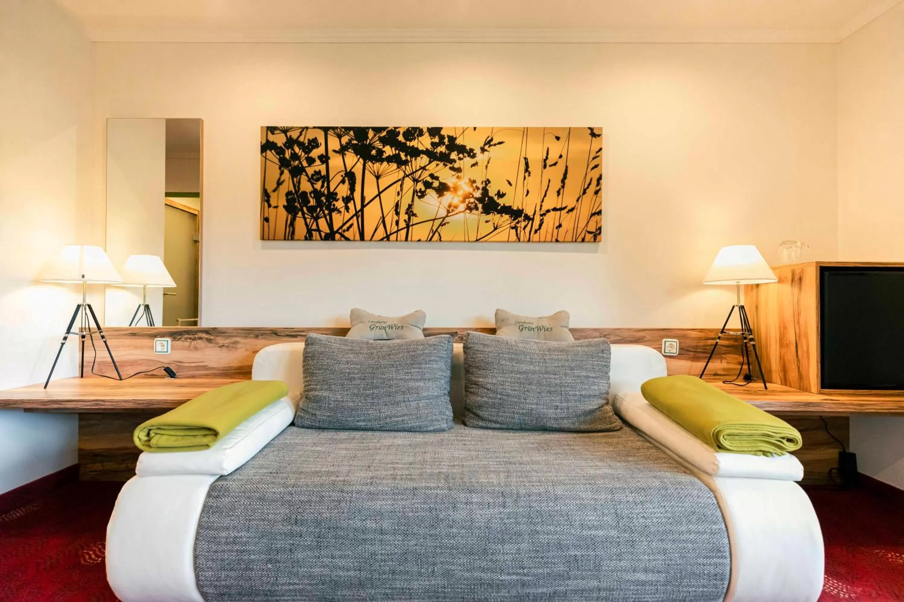 Living room in Landhotel GrünWies -Bonsai-Wellness Garni