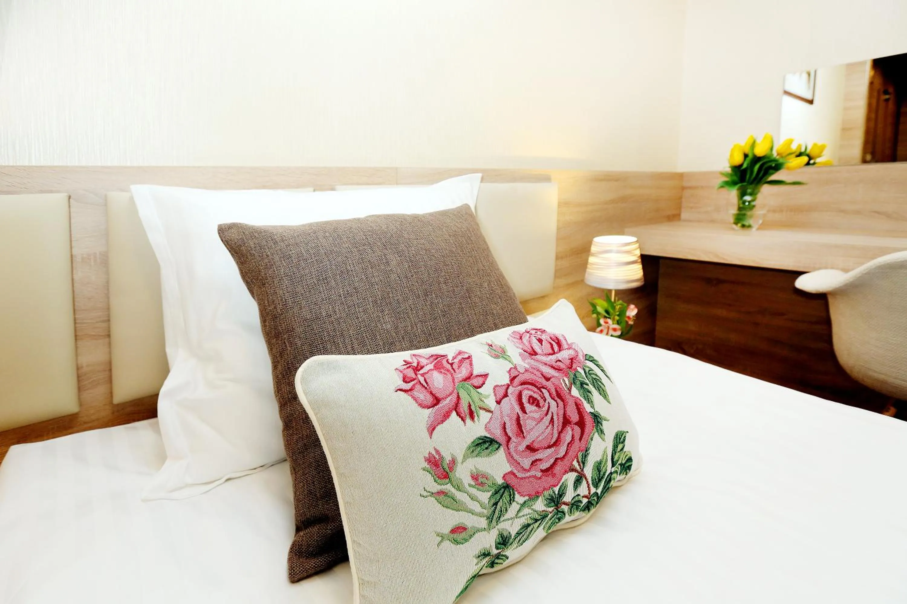 Decorative detail, Bed in Hotel COOP, Sofia