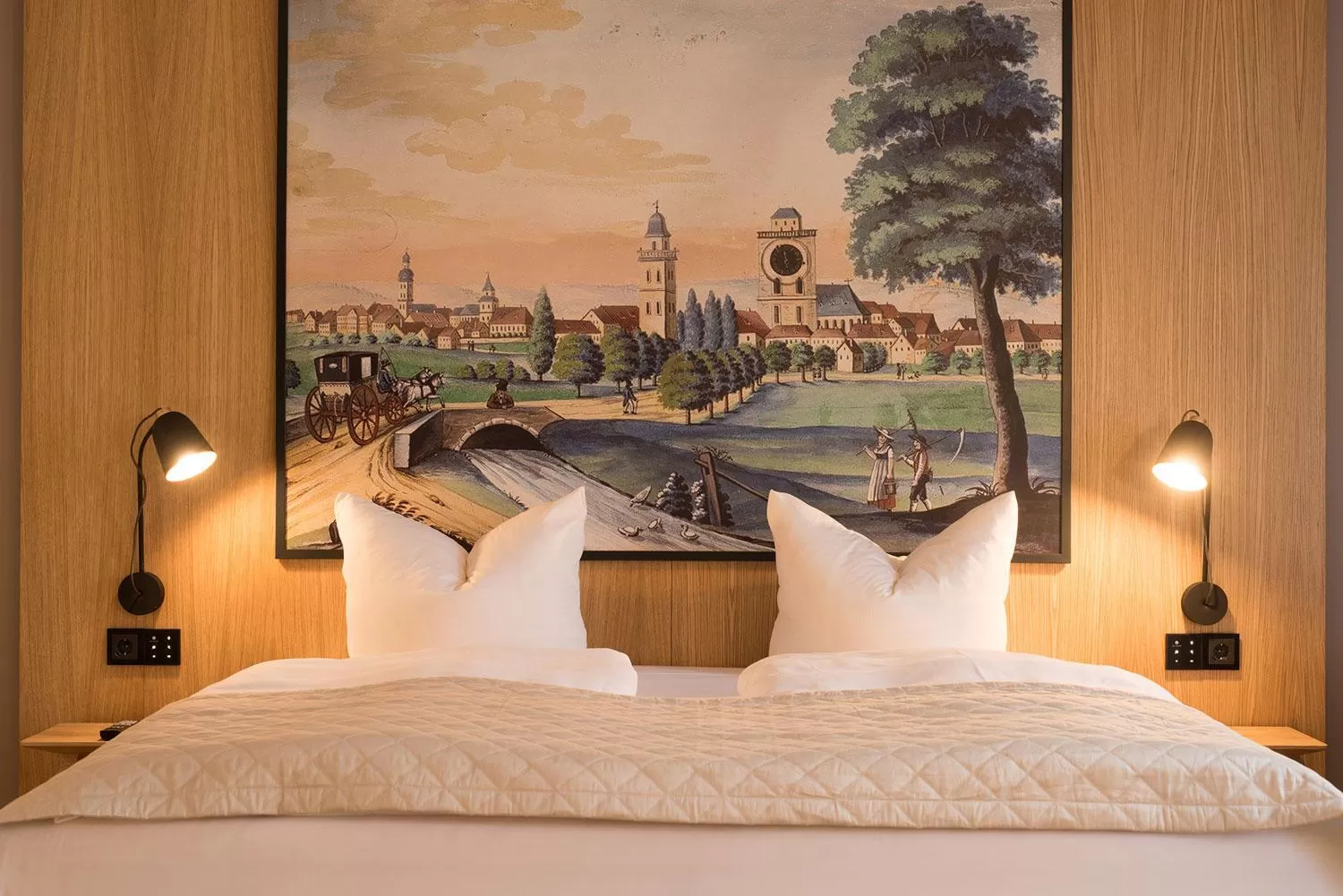 Bed in Hotel Bayerischer Hof