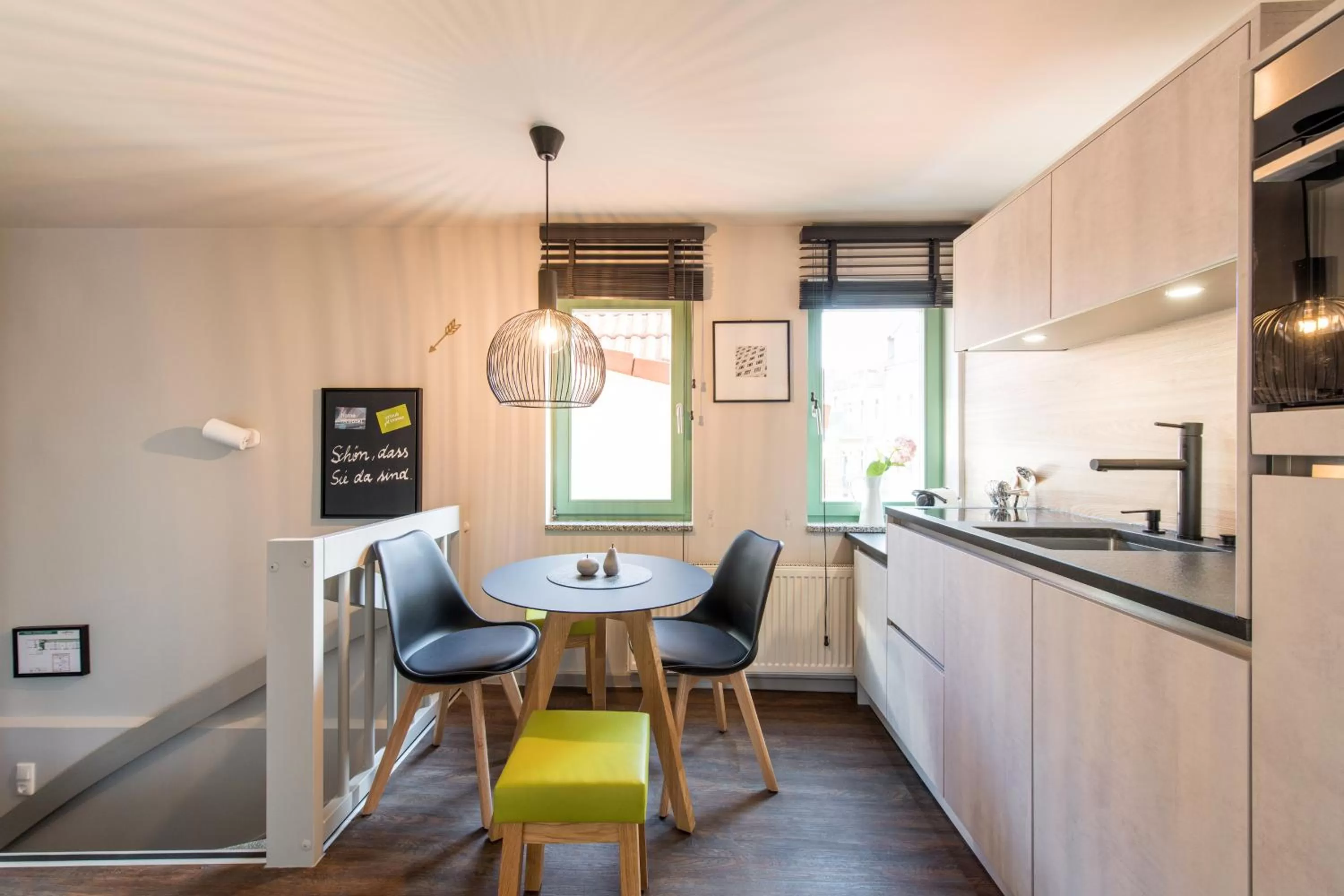 Kitchen or kitchenette in stattHotel Weimar