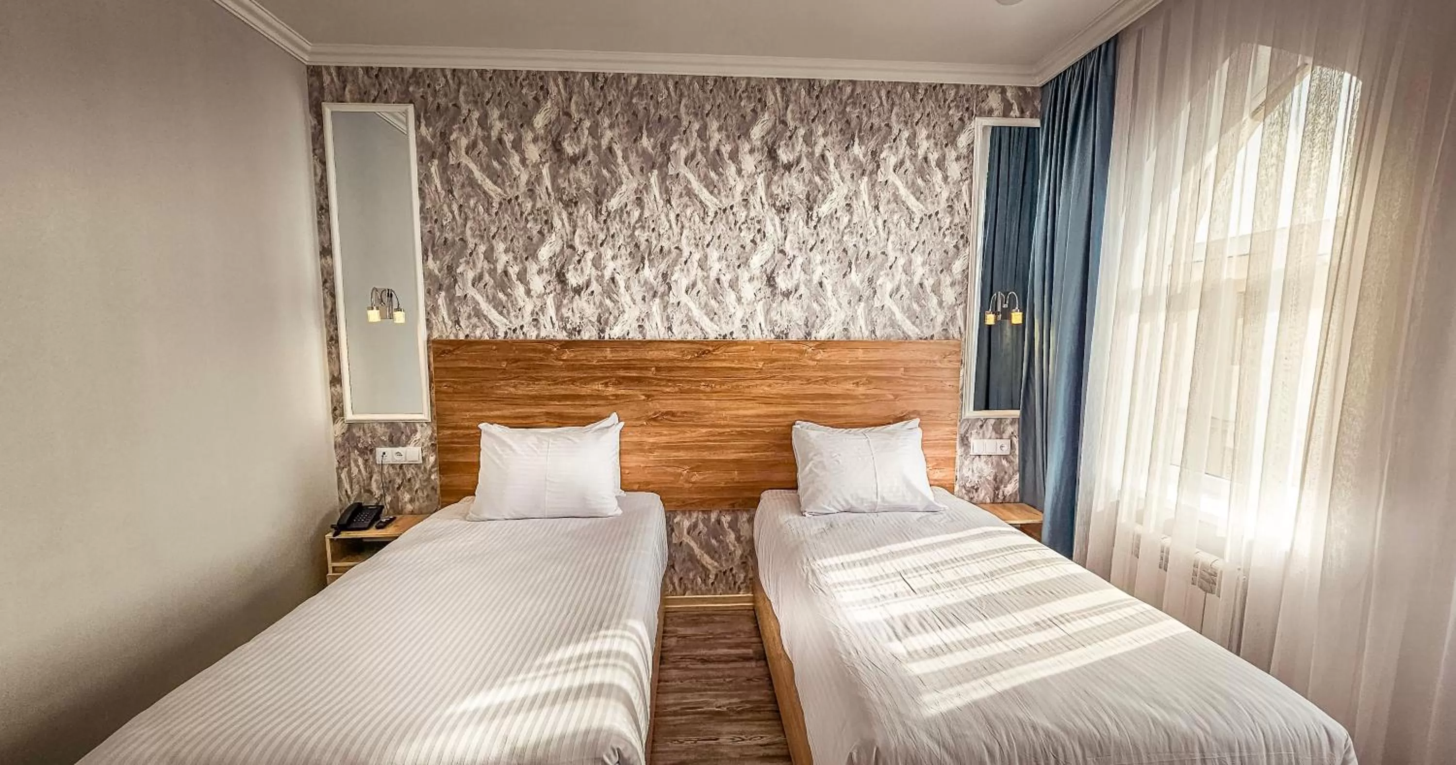 Bed in Hotel Bankir Khiva