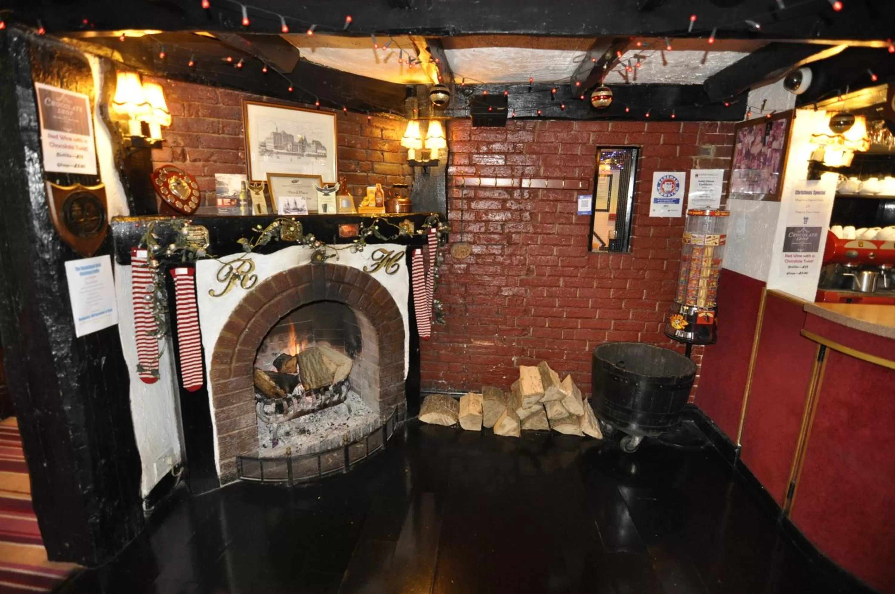 Decorative detail in The Roundabout Hotel