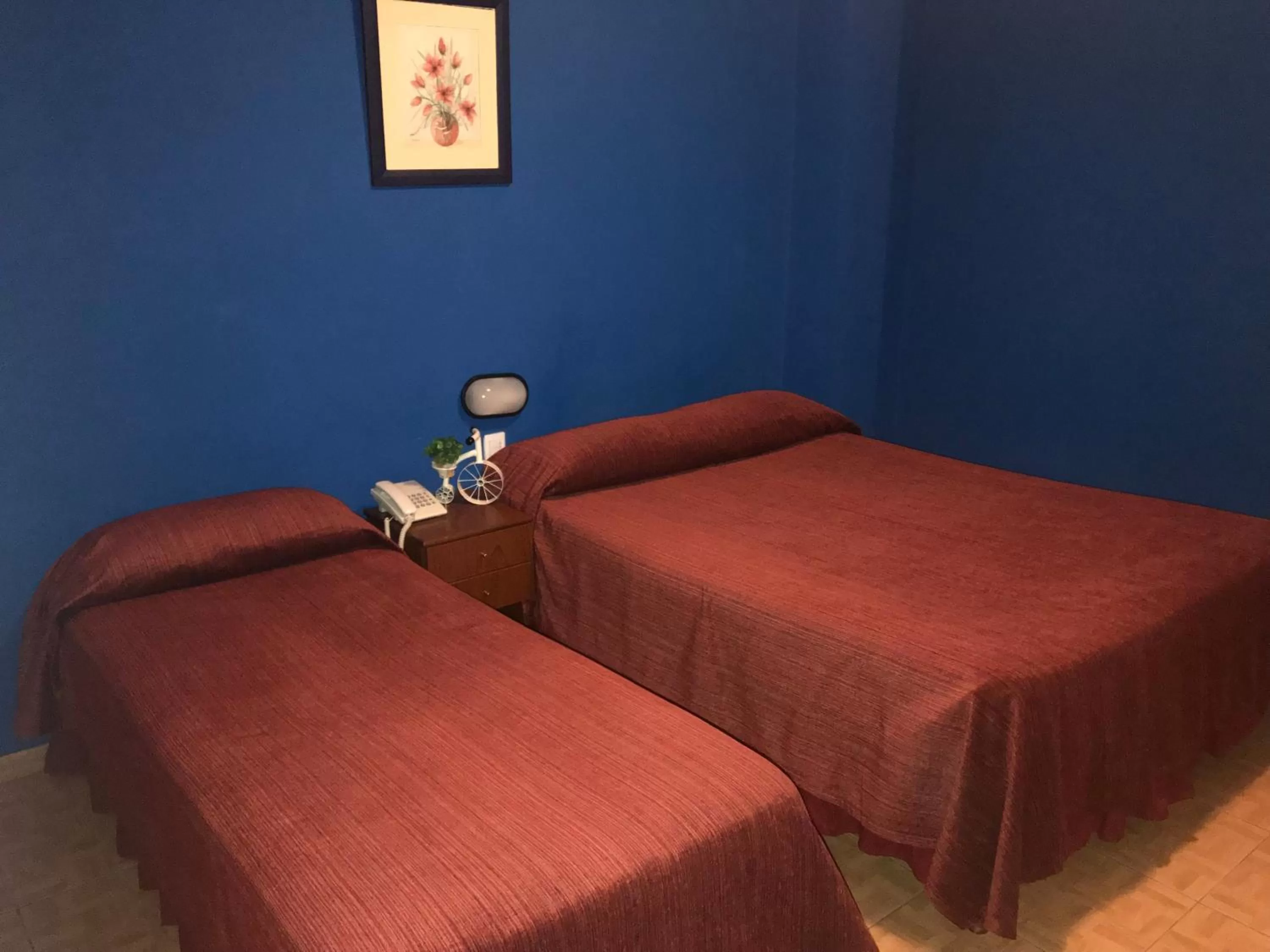 Bed in Hotel Alcazar